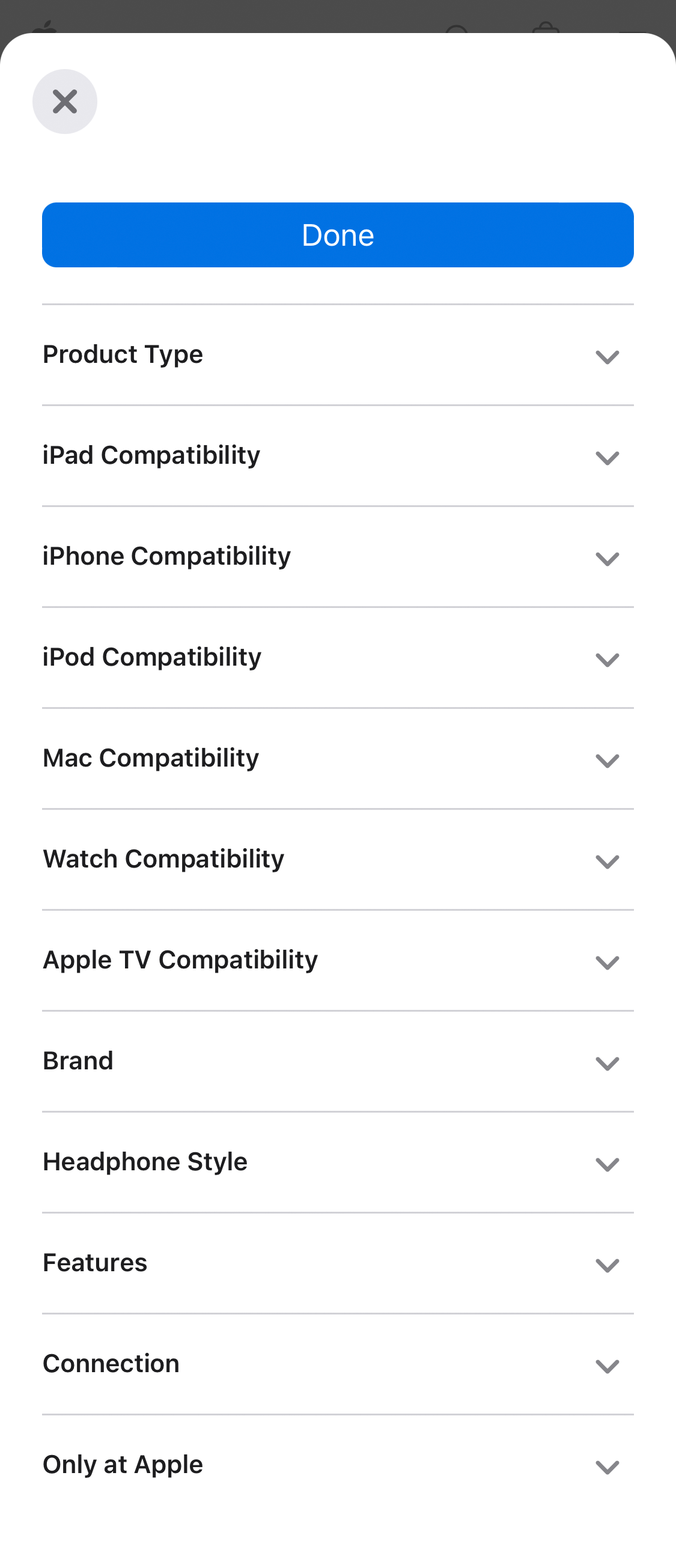 Mobile screenshot of Apple