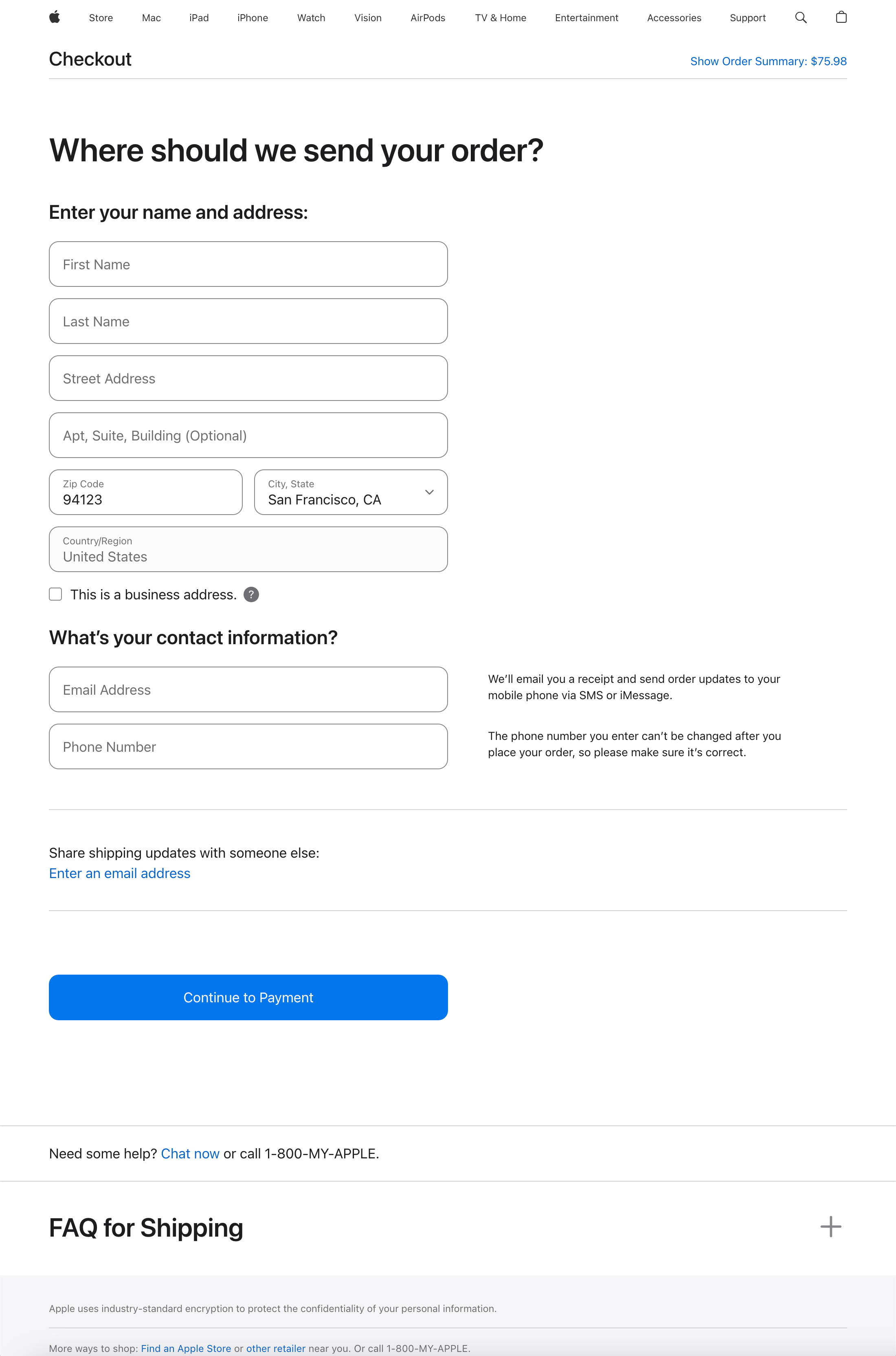 Desktop screenshot of Apple