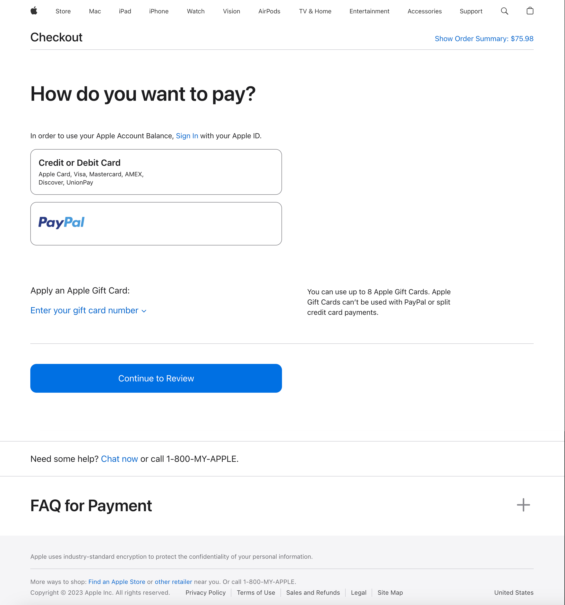 Desktop screenshot of Apple