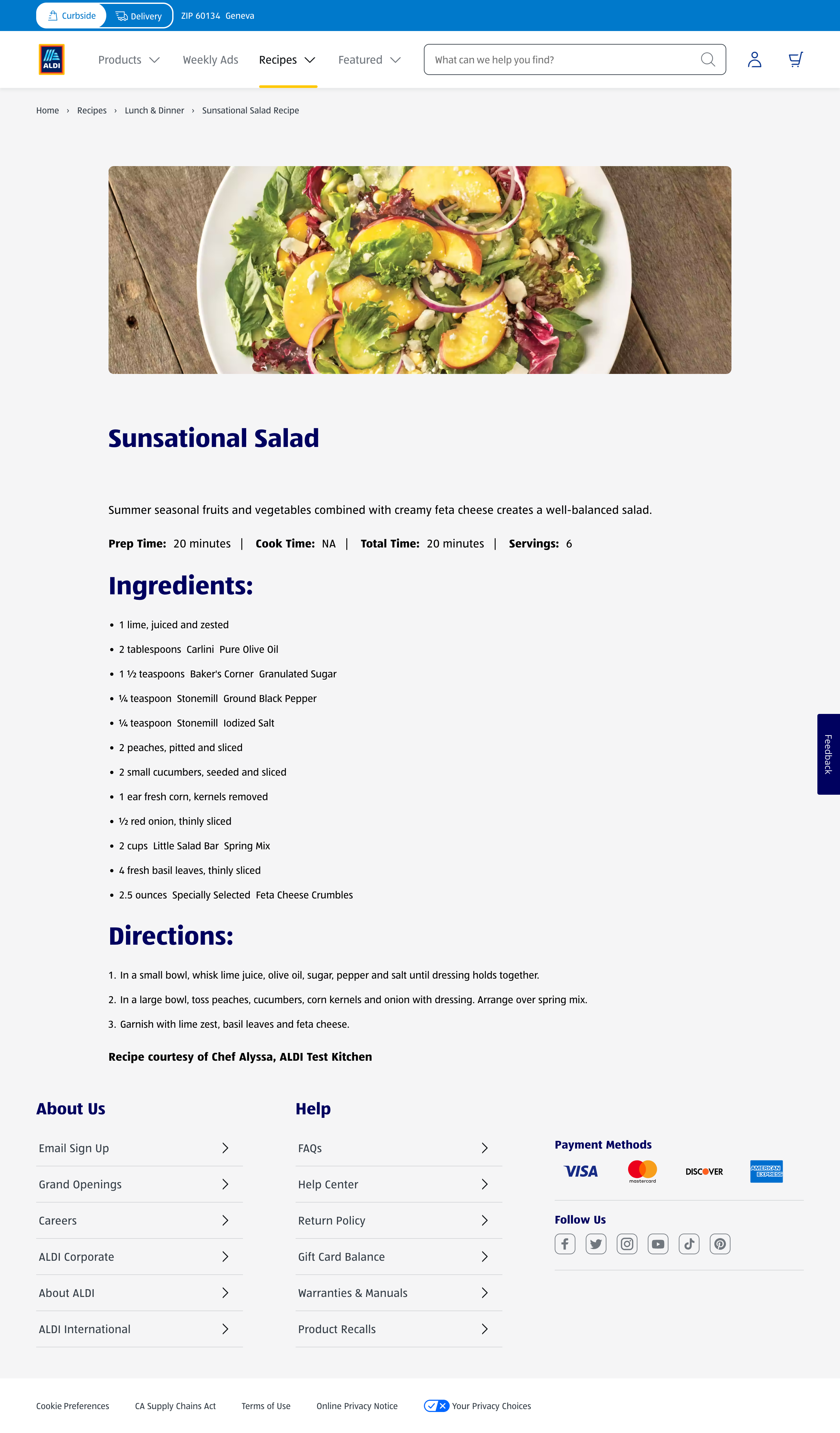 Desktop screenshot of Aldi