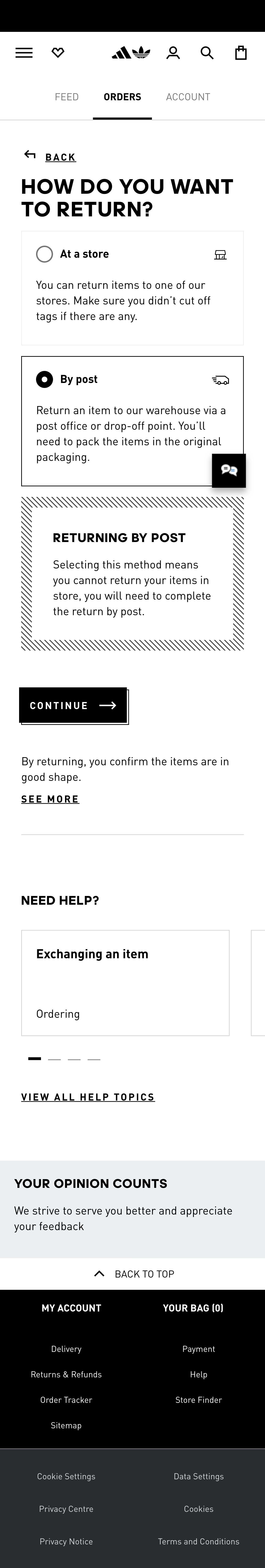 Mobile screenshot of Adidas