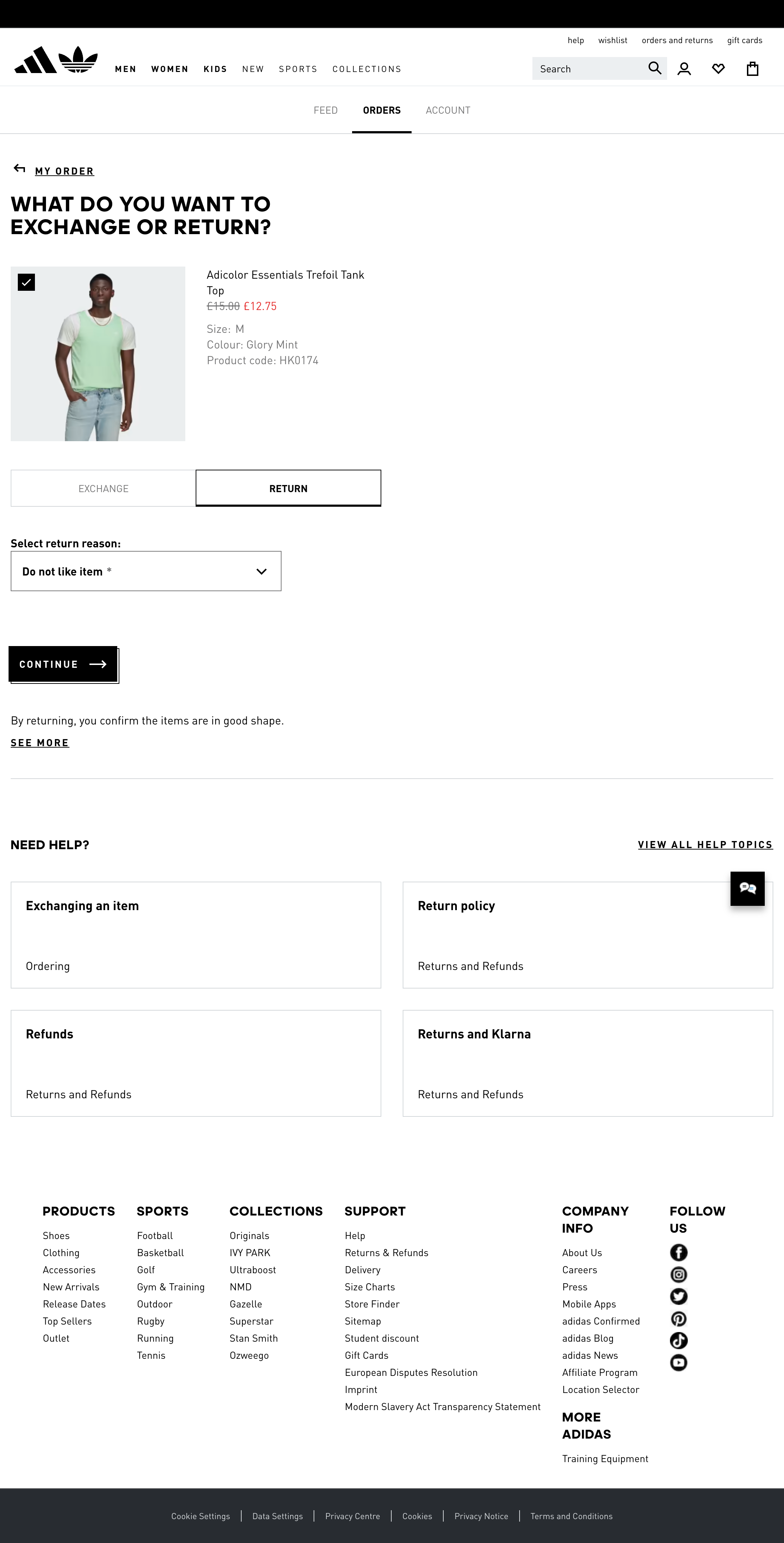 Desktop screenshot of Adidas