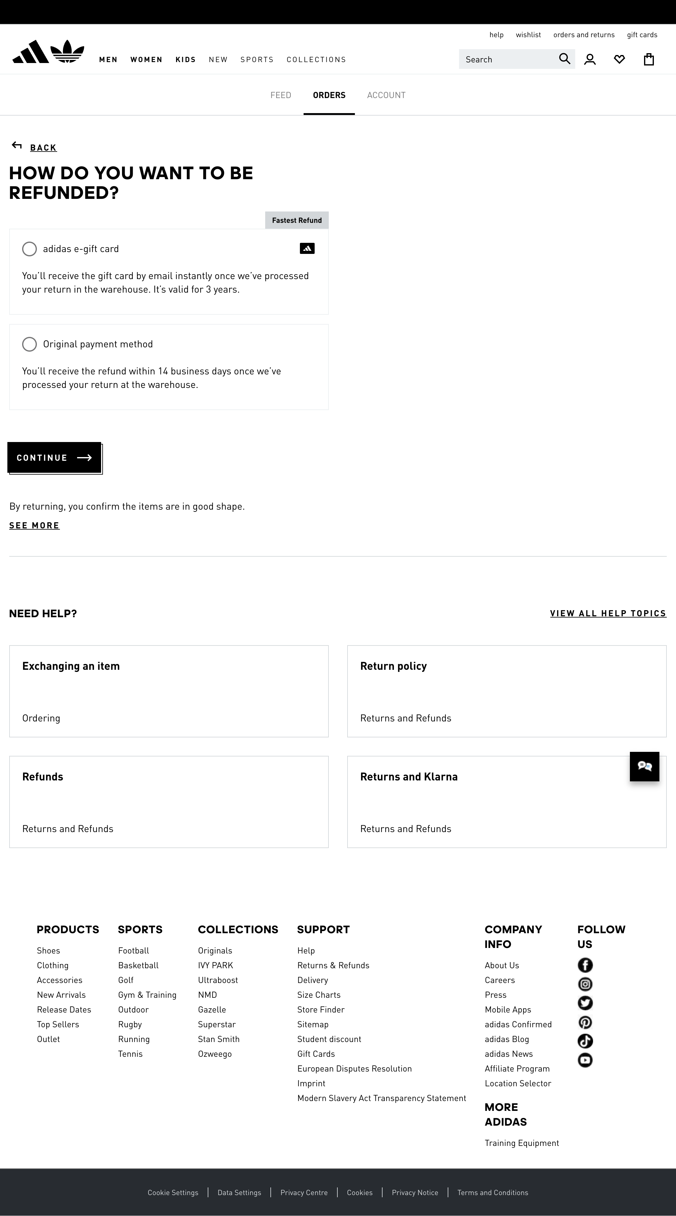Desktop screenshot of Adidas