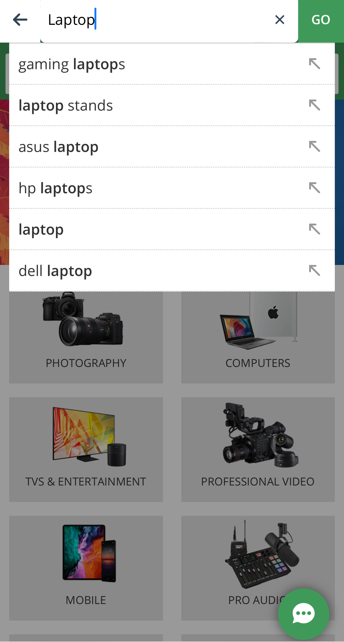 Mobile screenshot of B&H Photo