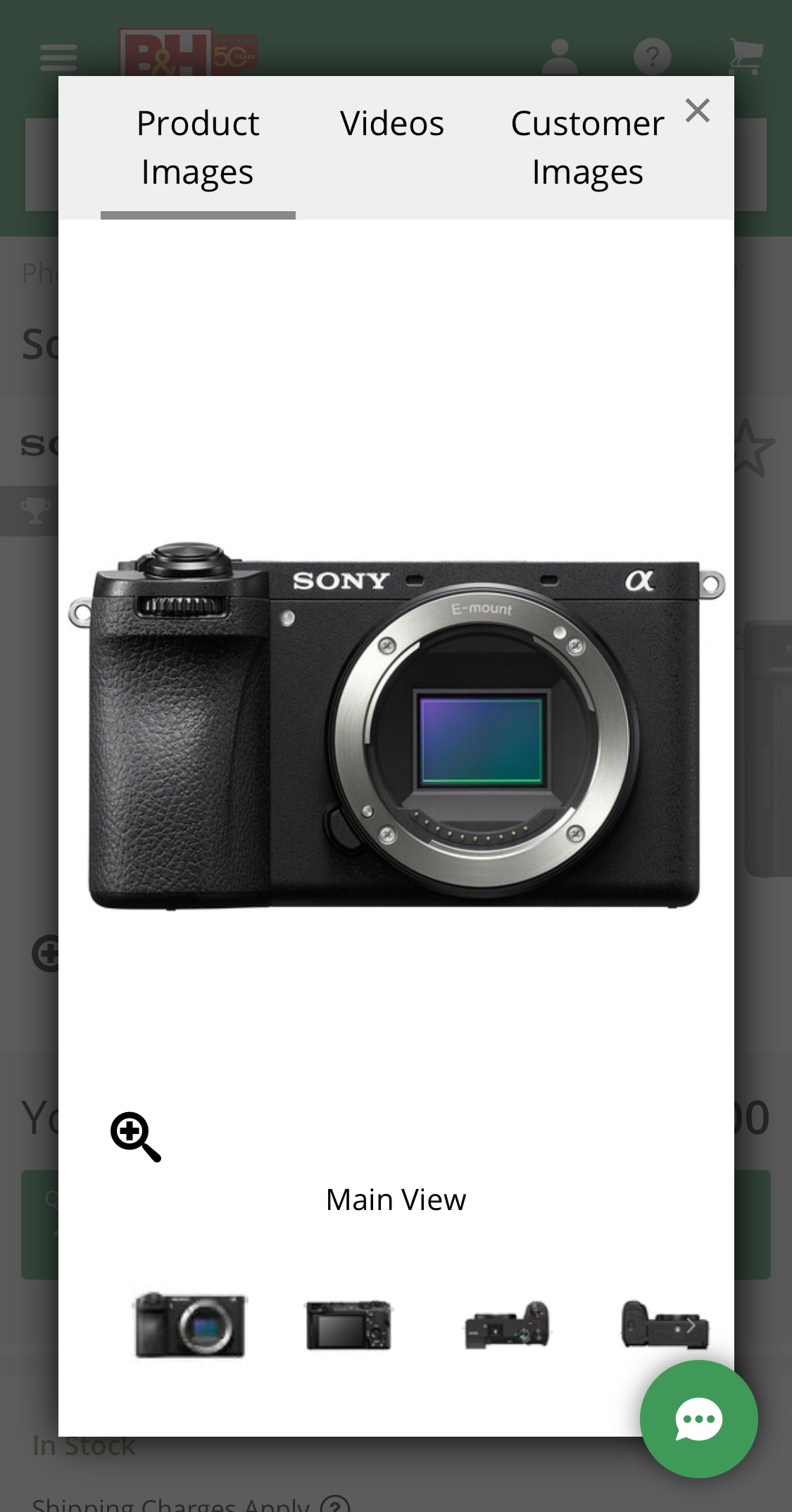 Mobile screenshot of B&H Photo