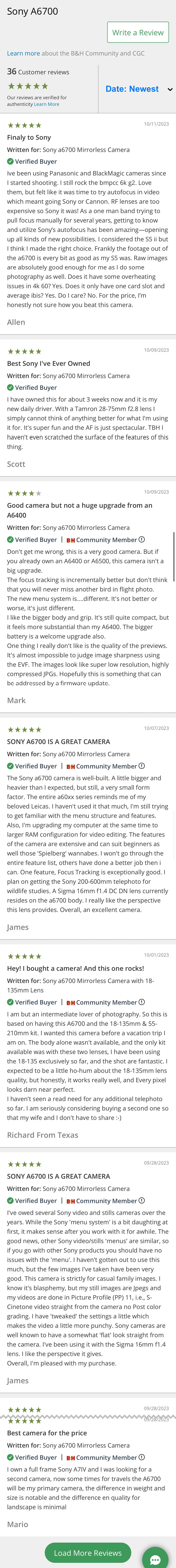 Mobile screenshot of B&H Photo