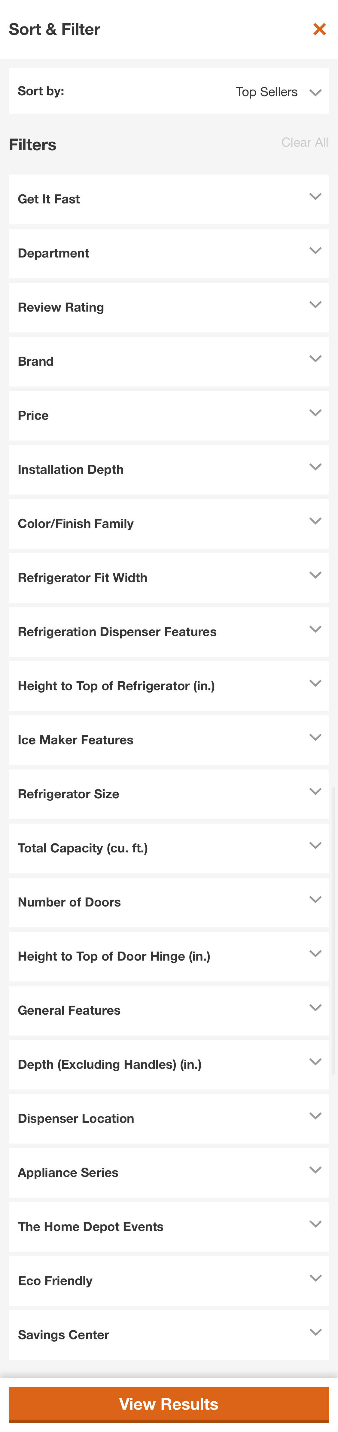 Mobile screenshot of Home Depot