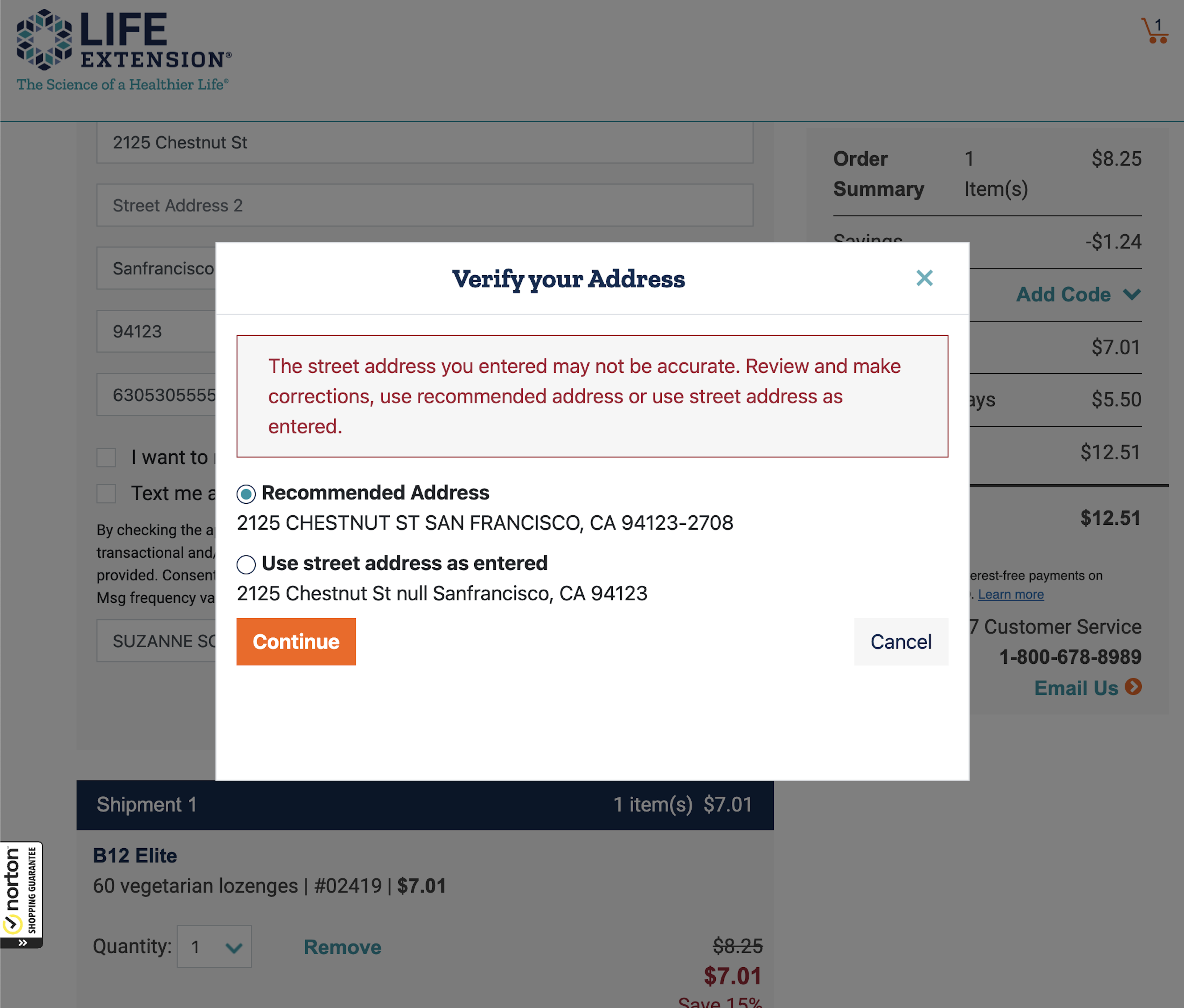 Desktop screenshot of Life Extension
