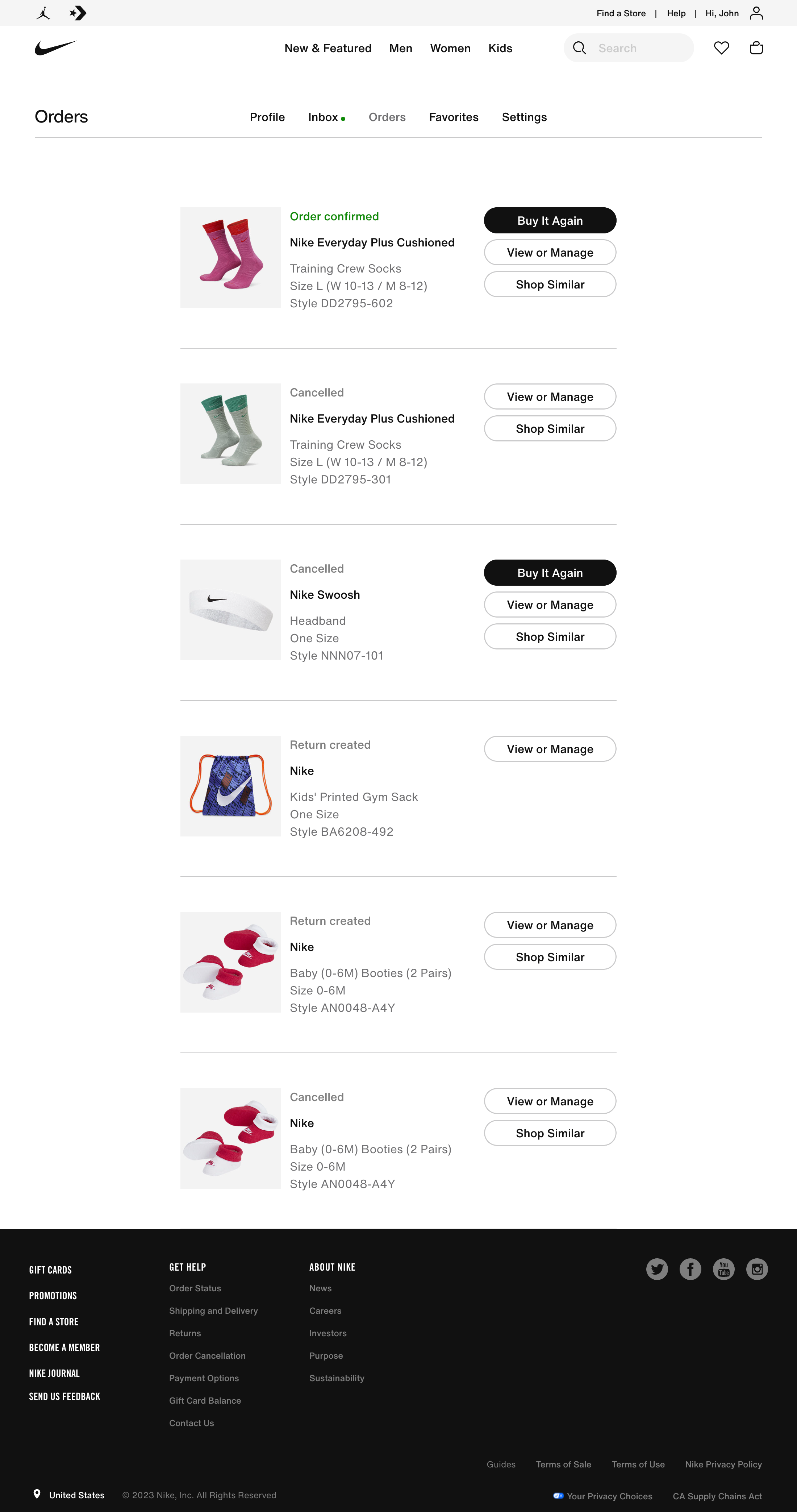 Desktop screenshot of Nike