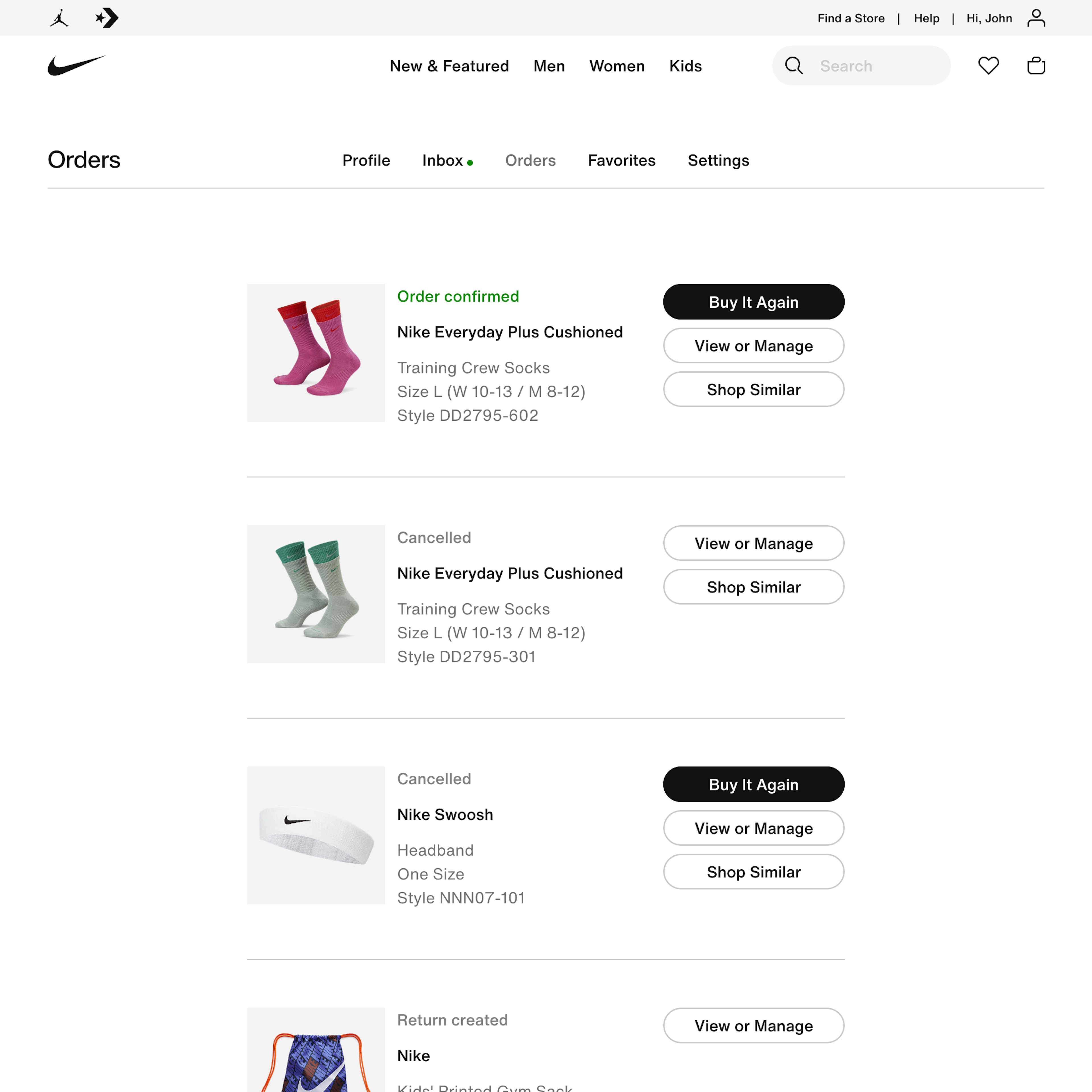 Desktop screenshot of Nike