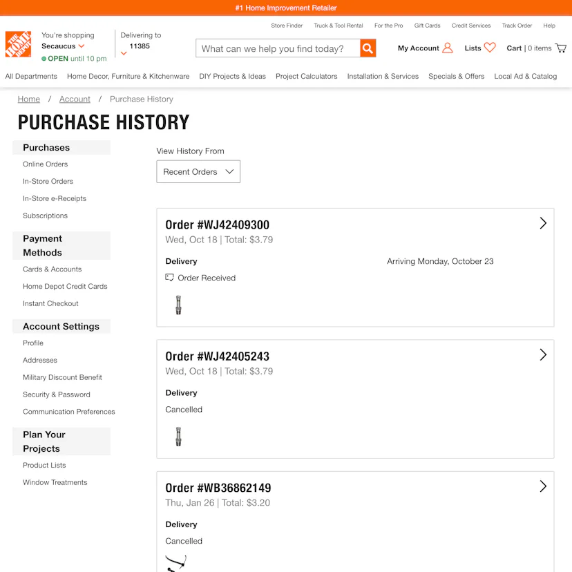 132 ‘Orders Overview’ Design Examples – Baymard