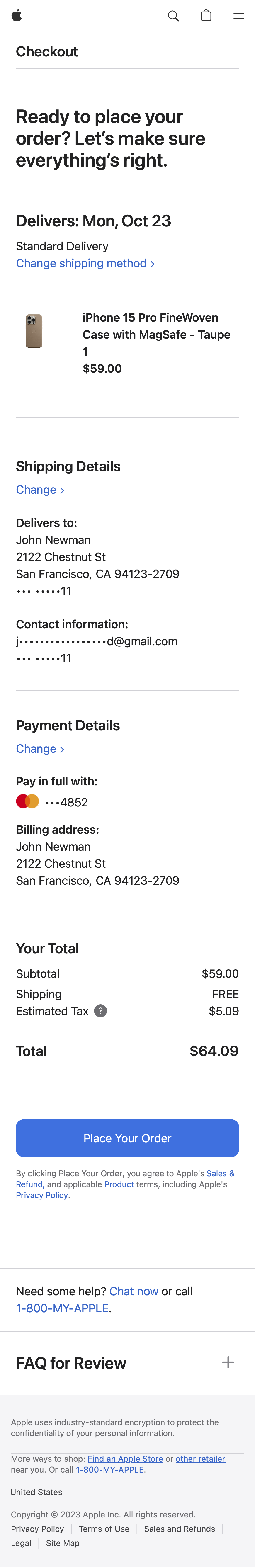 Mobile screenshot of Apple