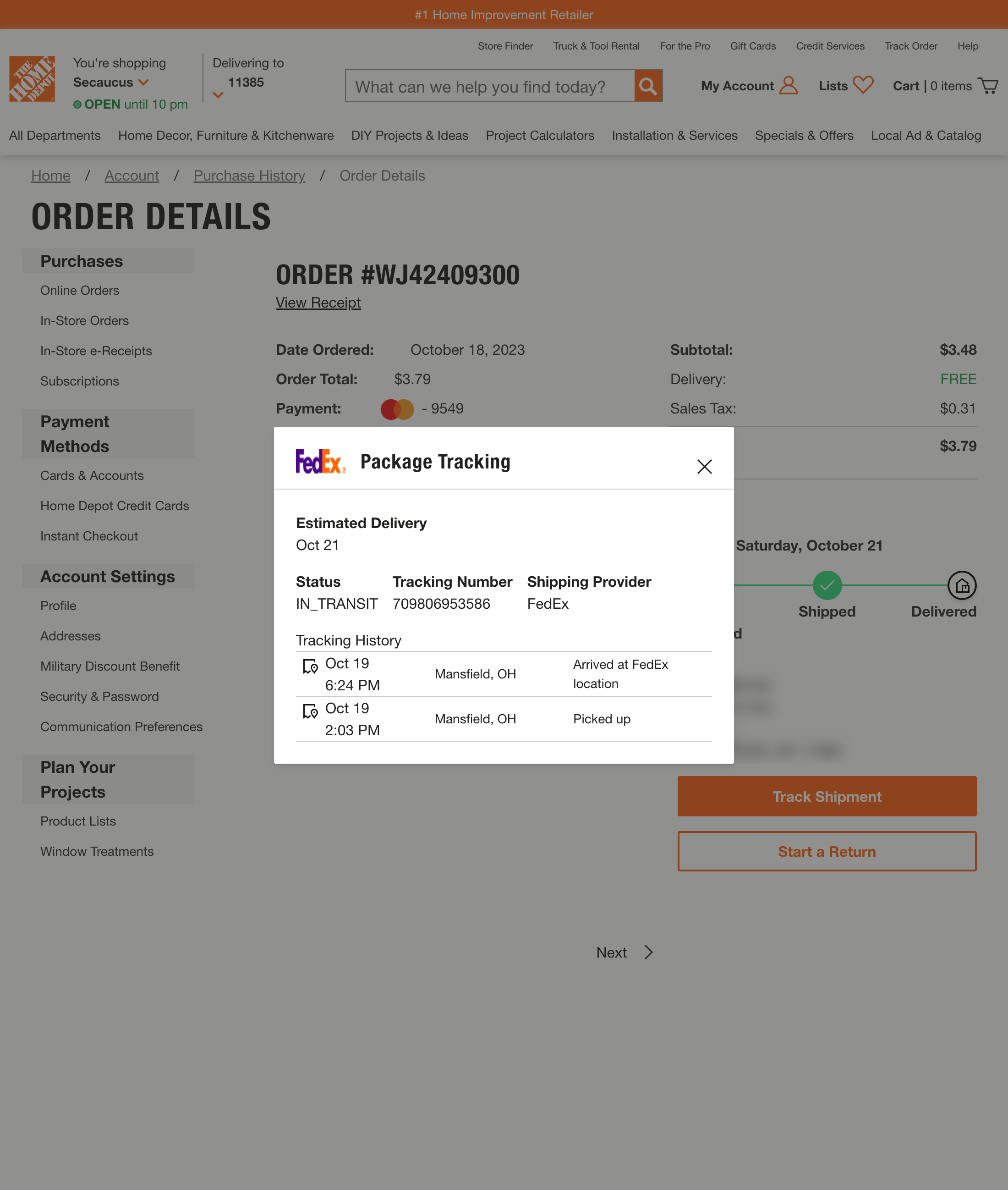 Desktop screenshot of Home Depot