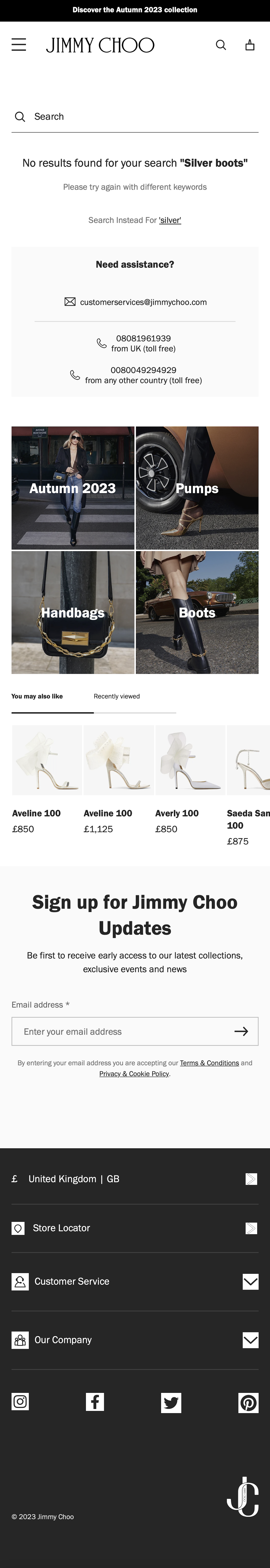 Mobile screenshot of Jimmy Choo