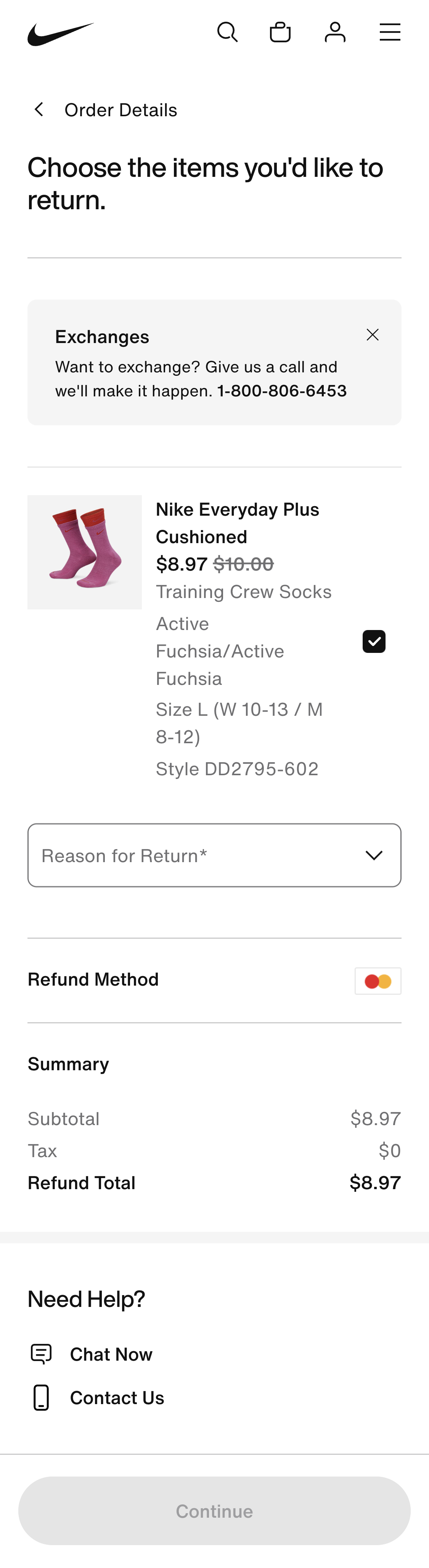 Mobile screenshot of Nike