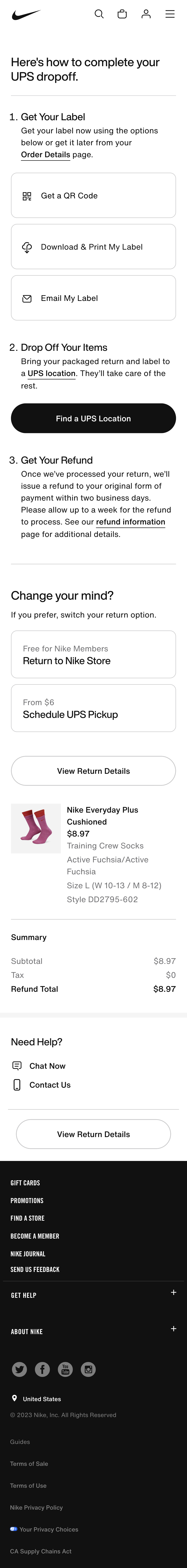 Mobile screenshot of Nike