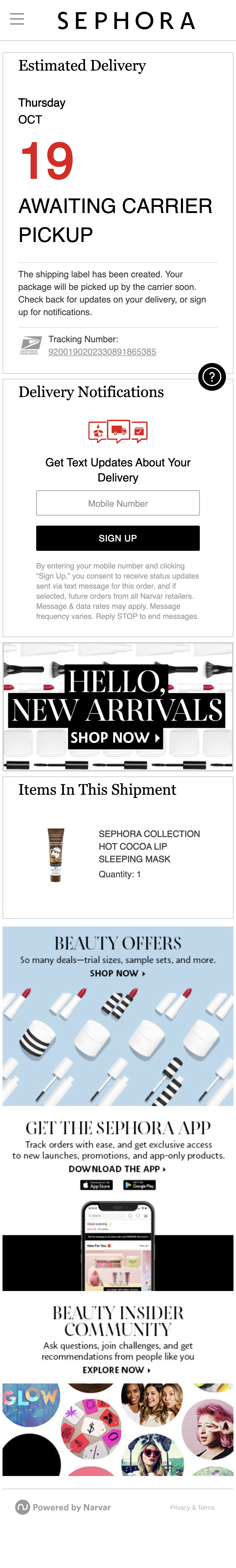 Mobile screenshot of Sephora