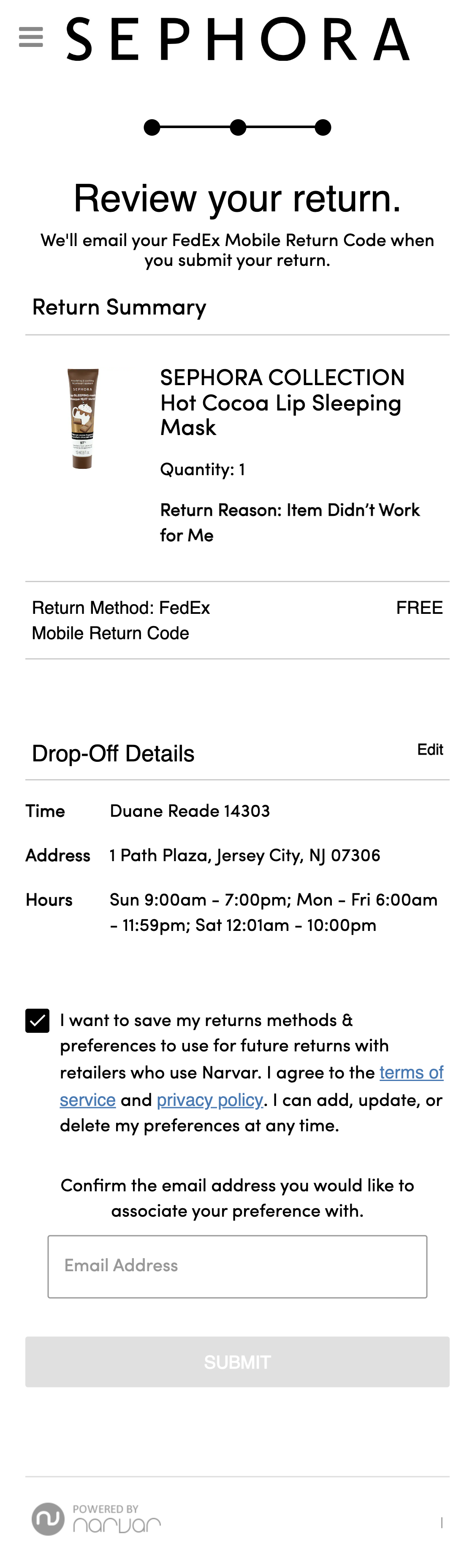 Mobile screenshot of Sephora