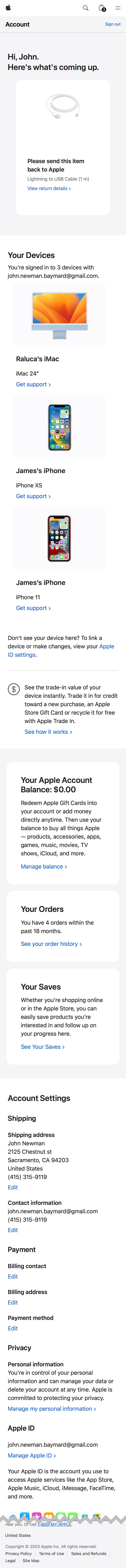 Mobile screenshot of Apple
