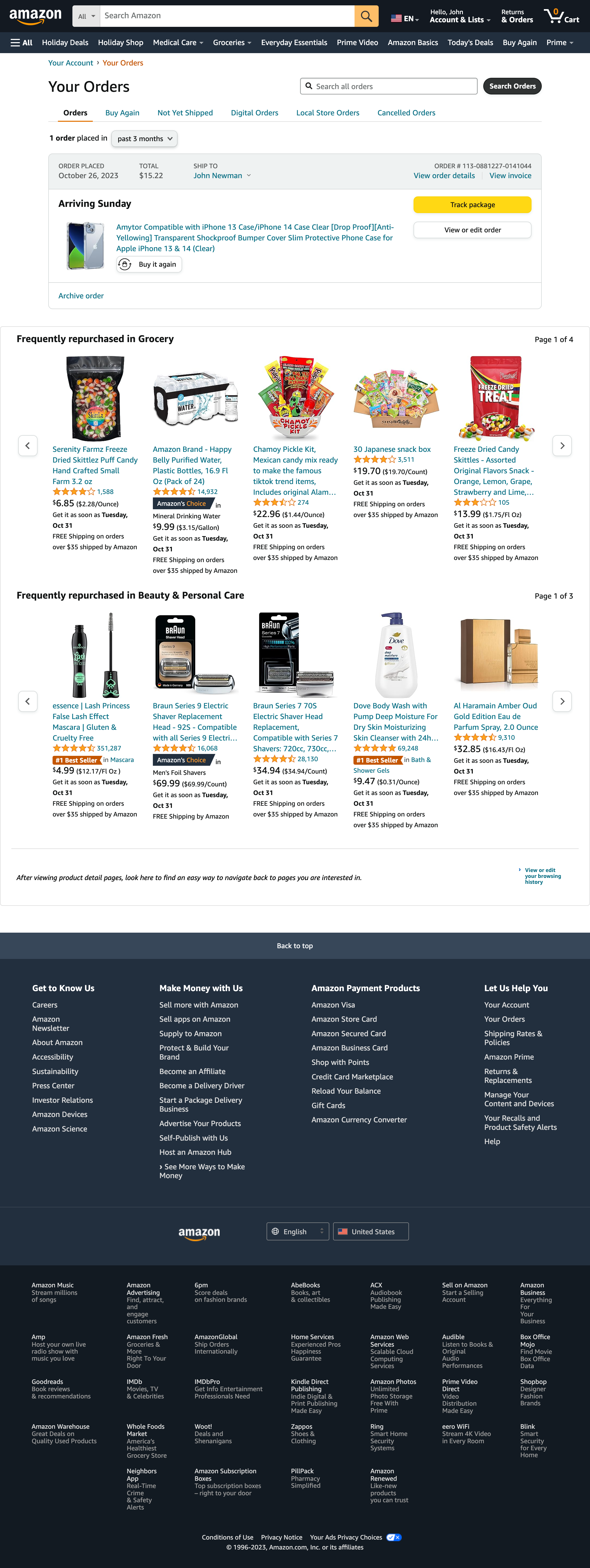 Desktop screenshot of Amazon