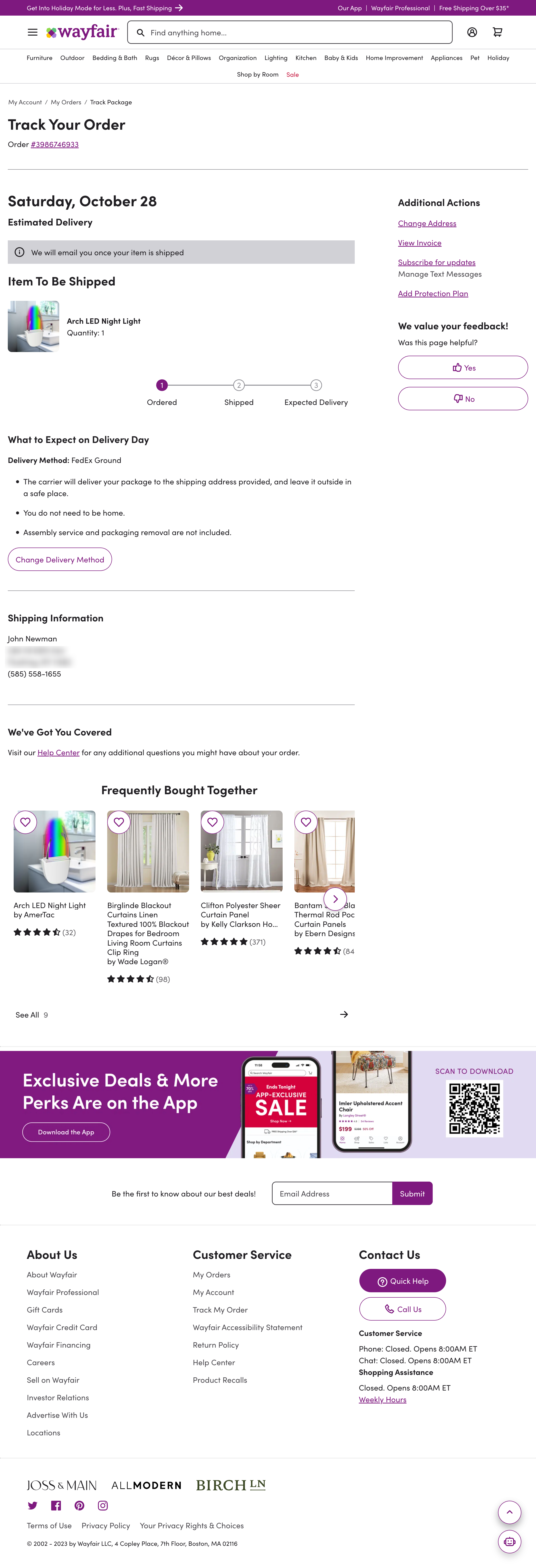 Desktop screenshot of Wayfair