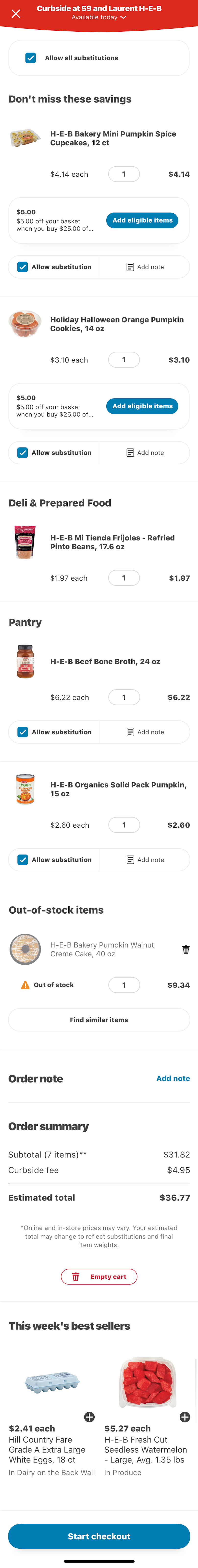 Grocery and Food Delivery Site UX: Allow Users to Add “Past Purchases” to  the Cart from the Homepage – Articles – Baymard Institute