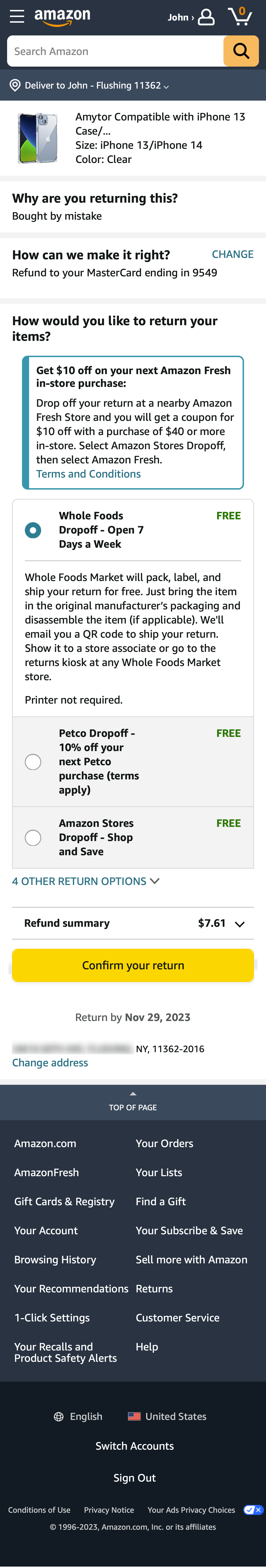 Mobile screenshot of Amazon