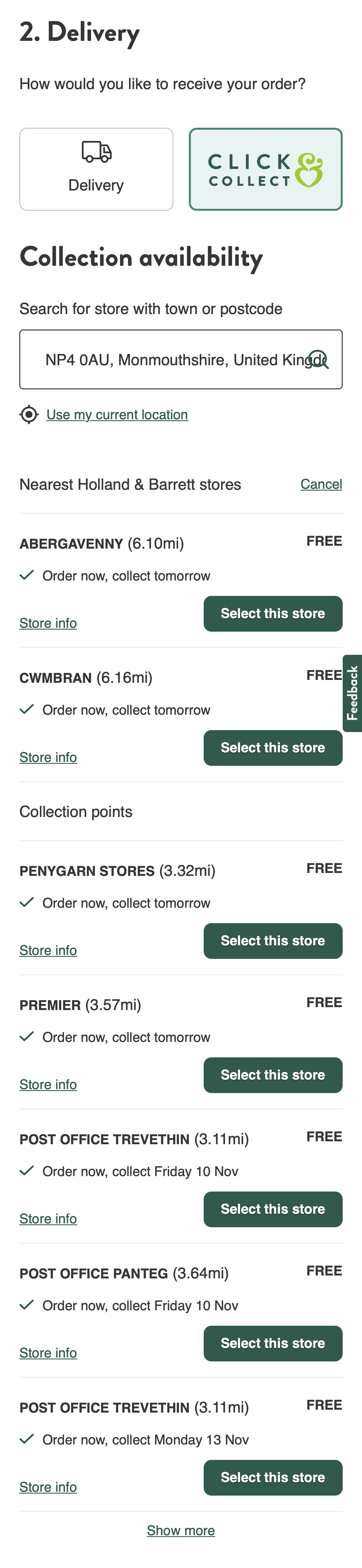 Mobile screenshot of Holland & Barrett
