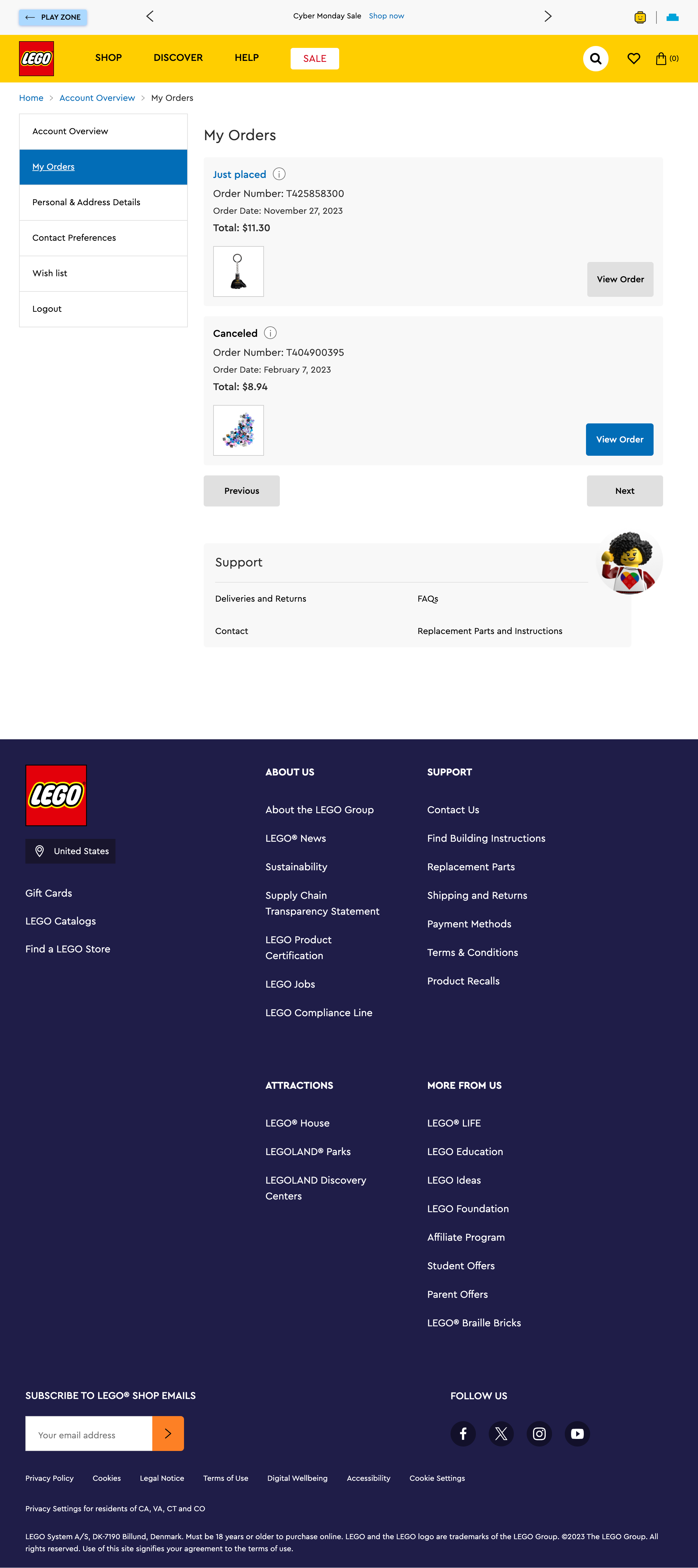 Desktop screenshot of LEGO