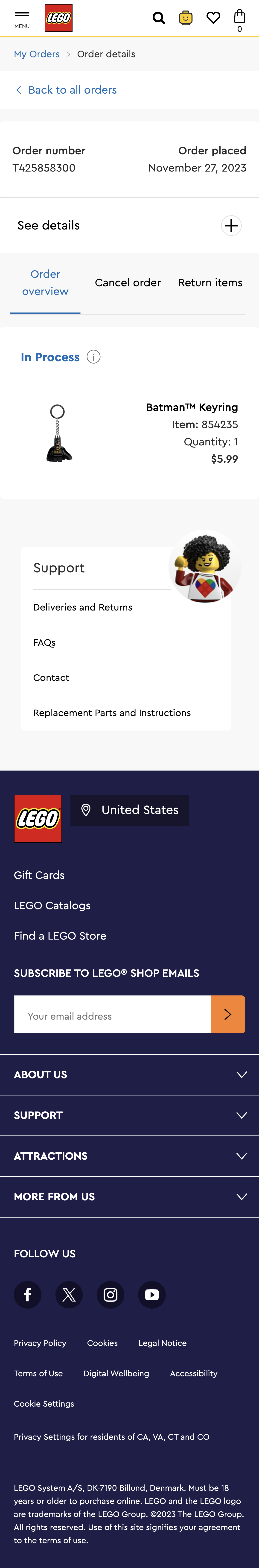 Mobile screenshot of LEGO
