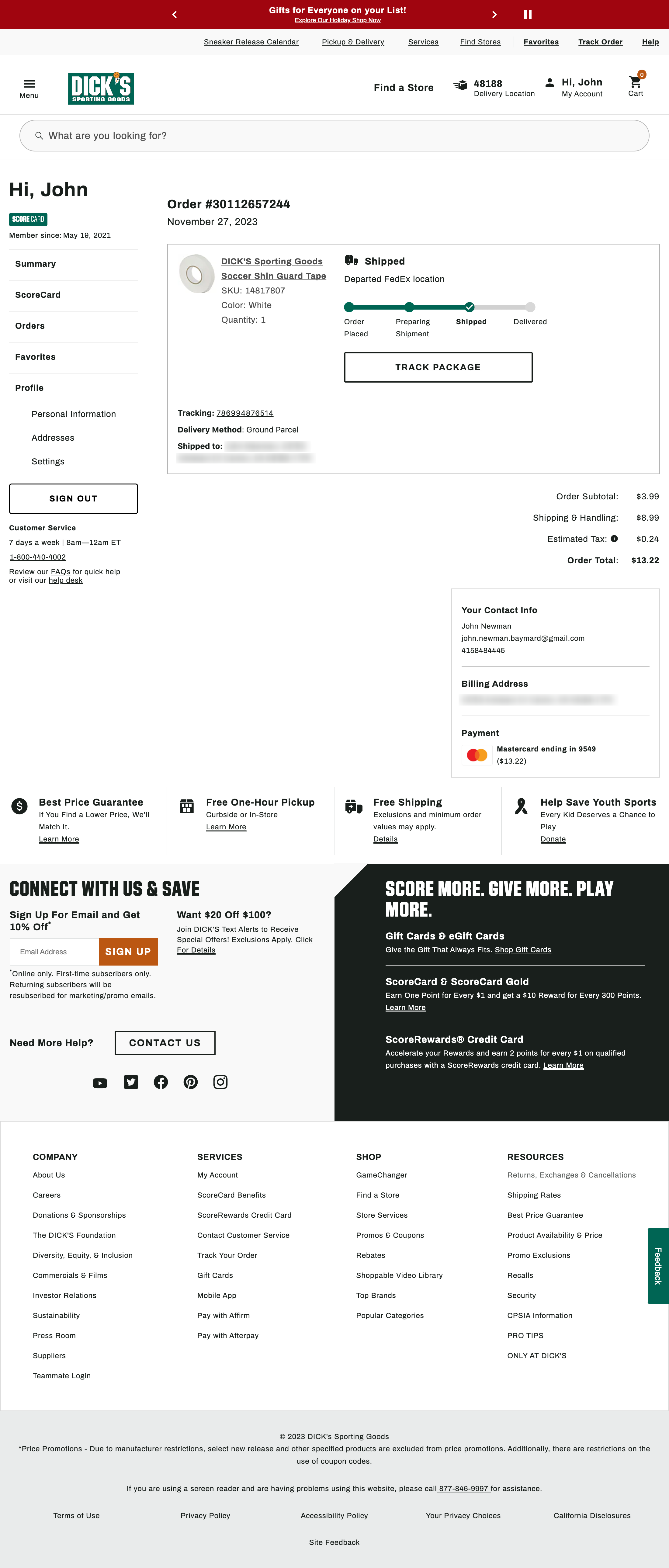 Desktop screenshot of Dick’s Sporting Goods