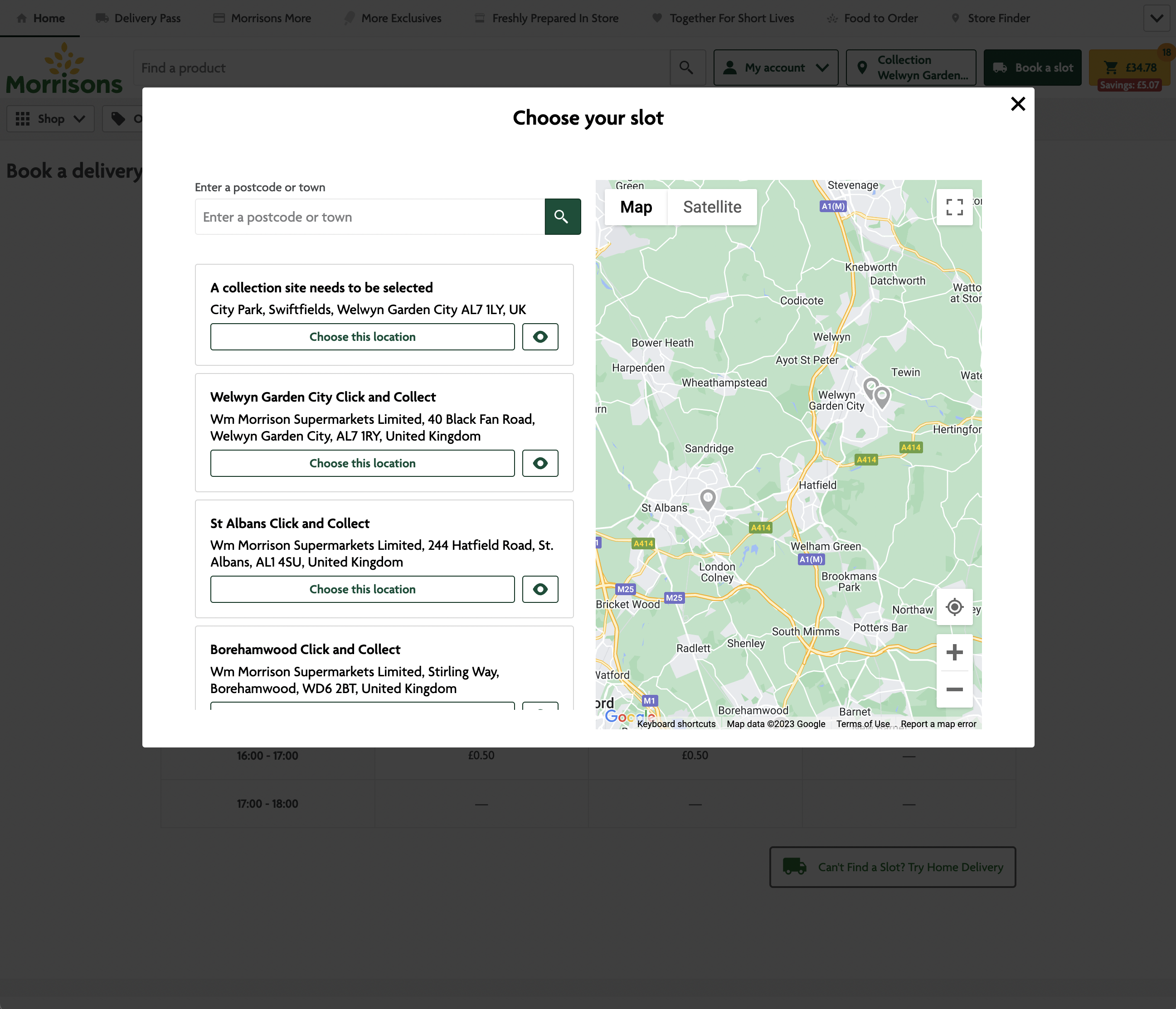 Desktop screenshot of Morrison’s