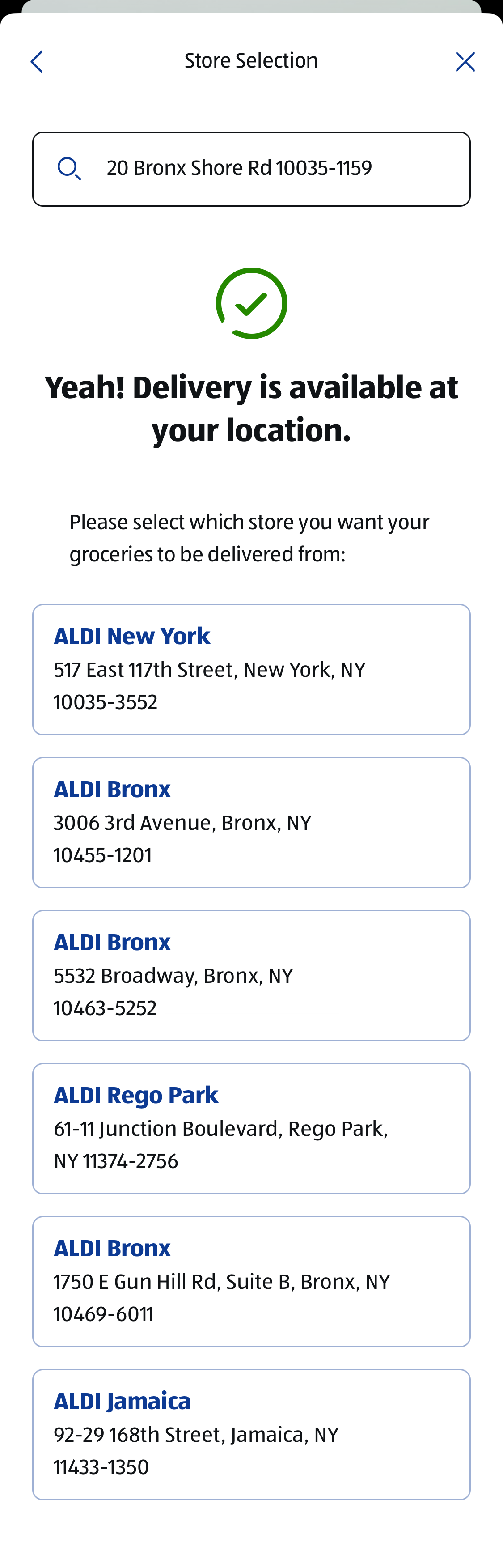 Mobile screenshot of Aldi