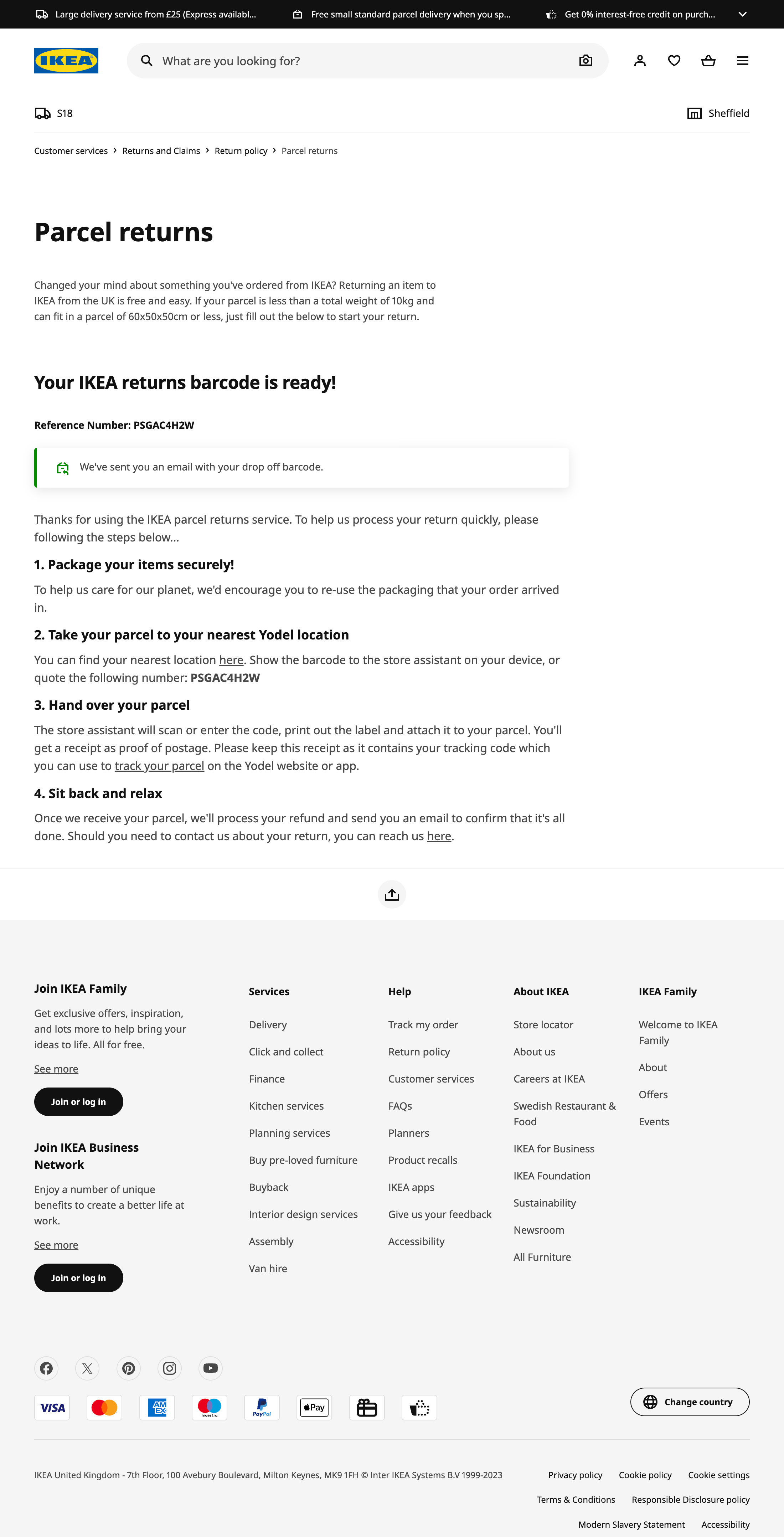 Desktop screenshot of IKEA