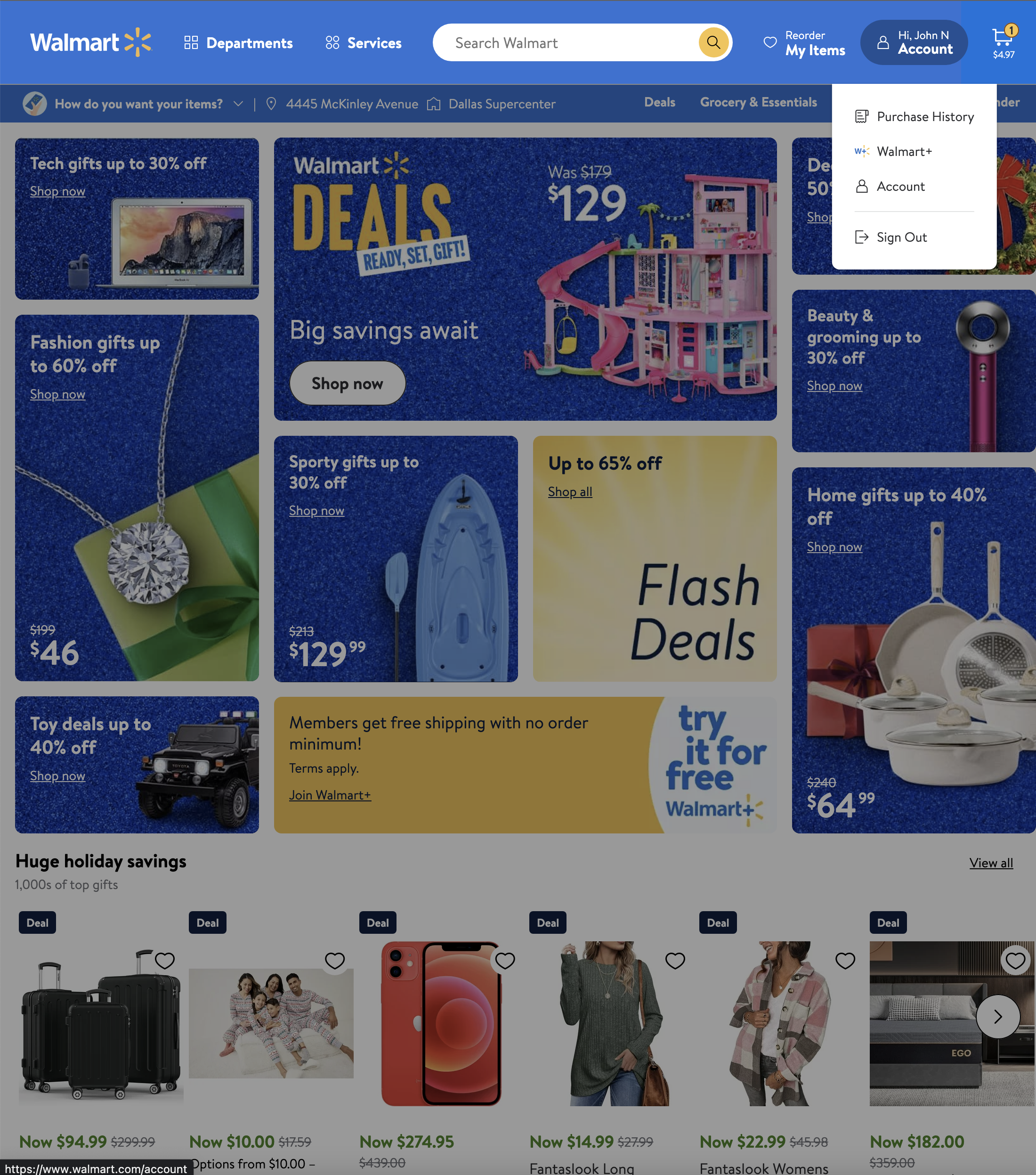 Desktop screenshot of Walmart
