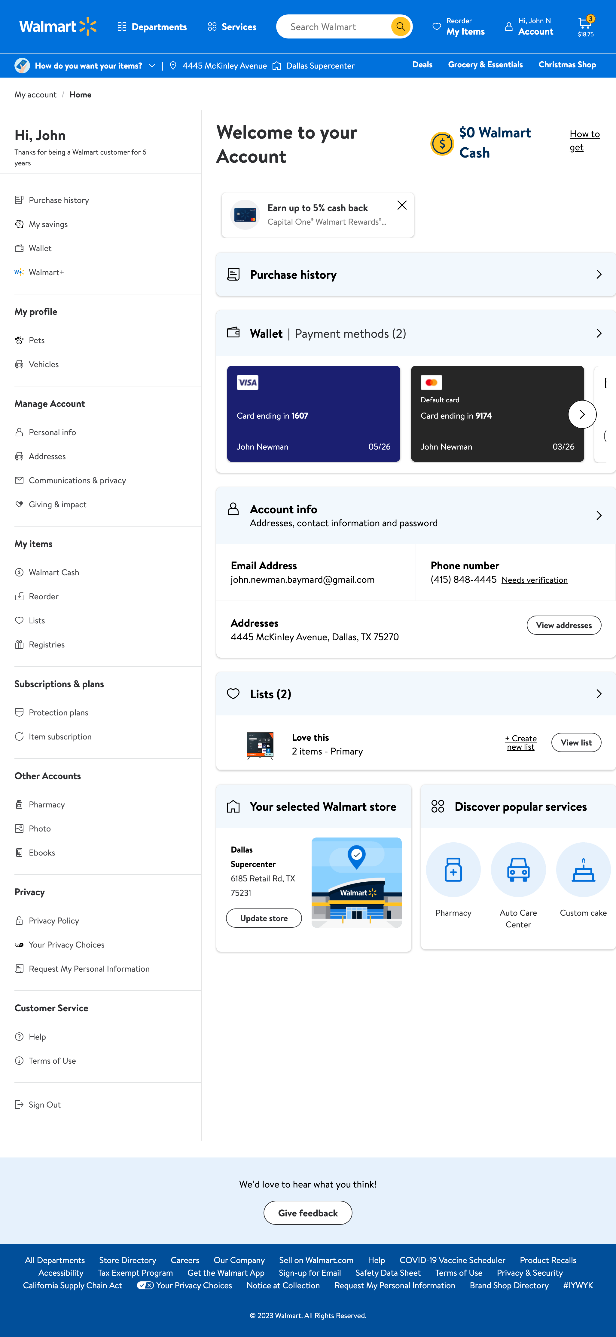 Desktop screenshot of Walmart