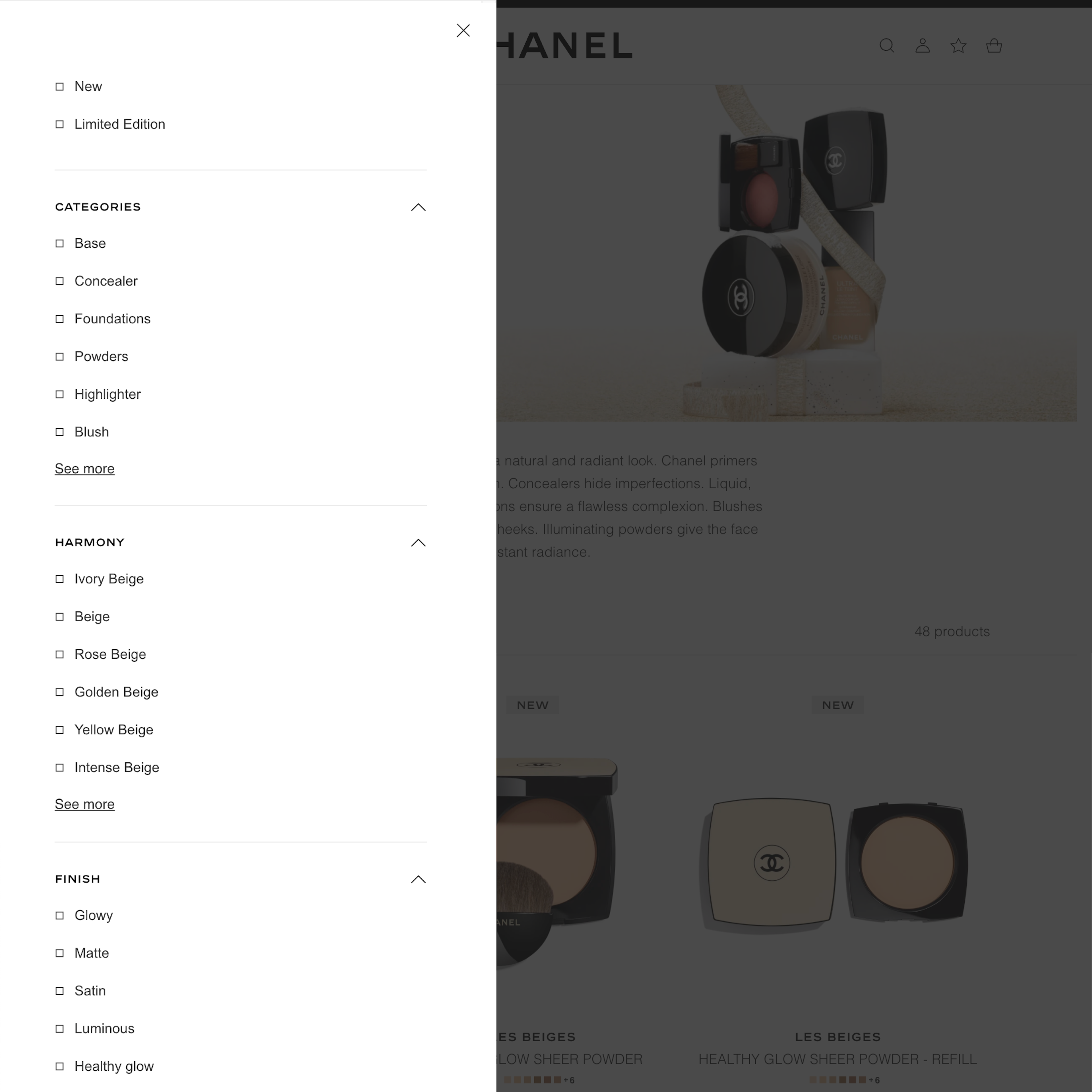 Desktop screenshot of Chanel