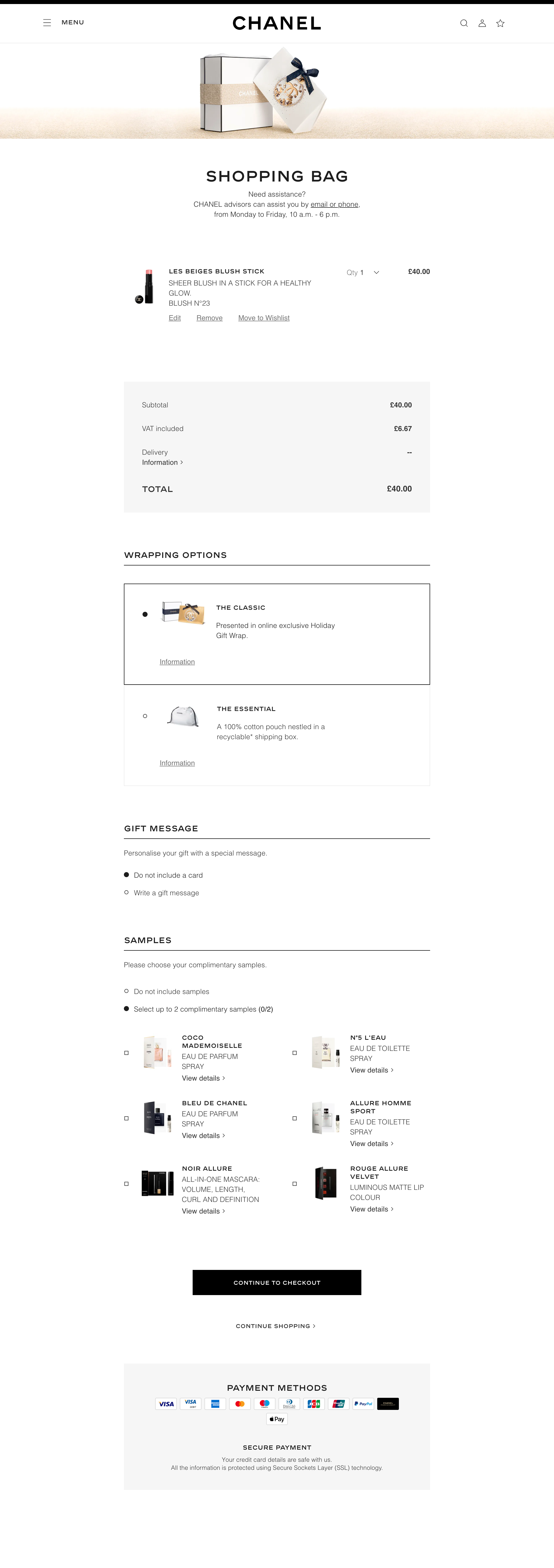 Desktop screenshot of CHANEL