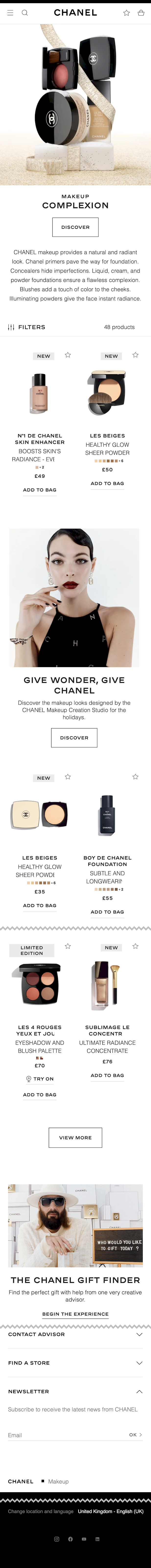 Mobile screenshot of Chanel