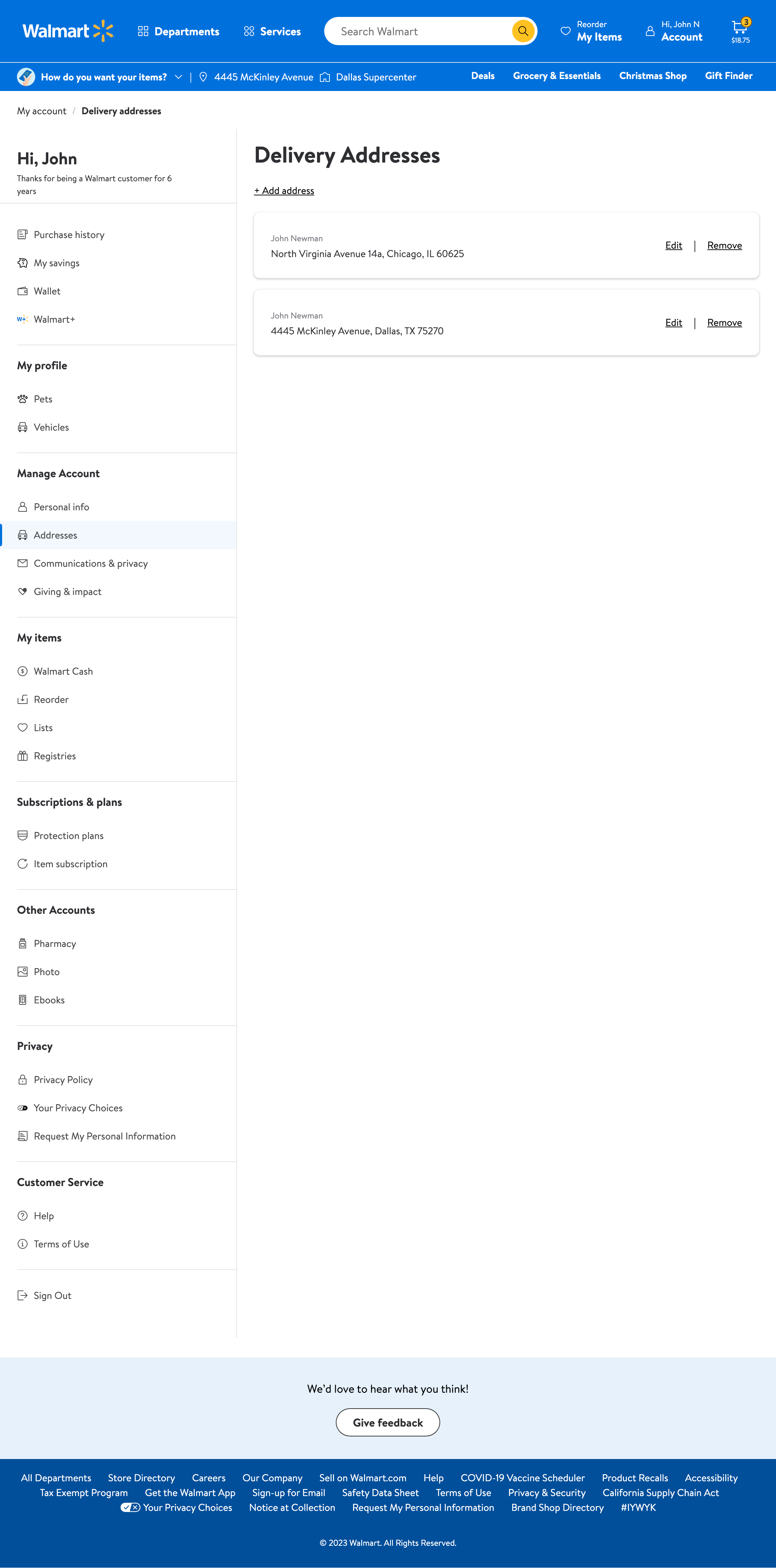Desktop screenshot of Walmart