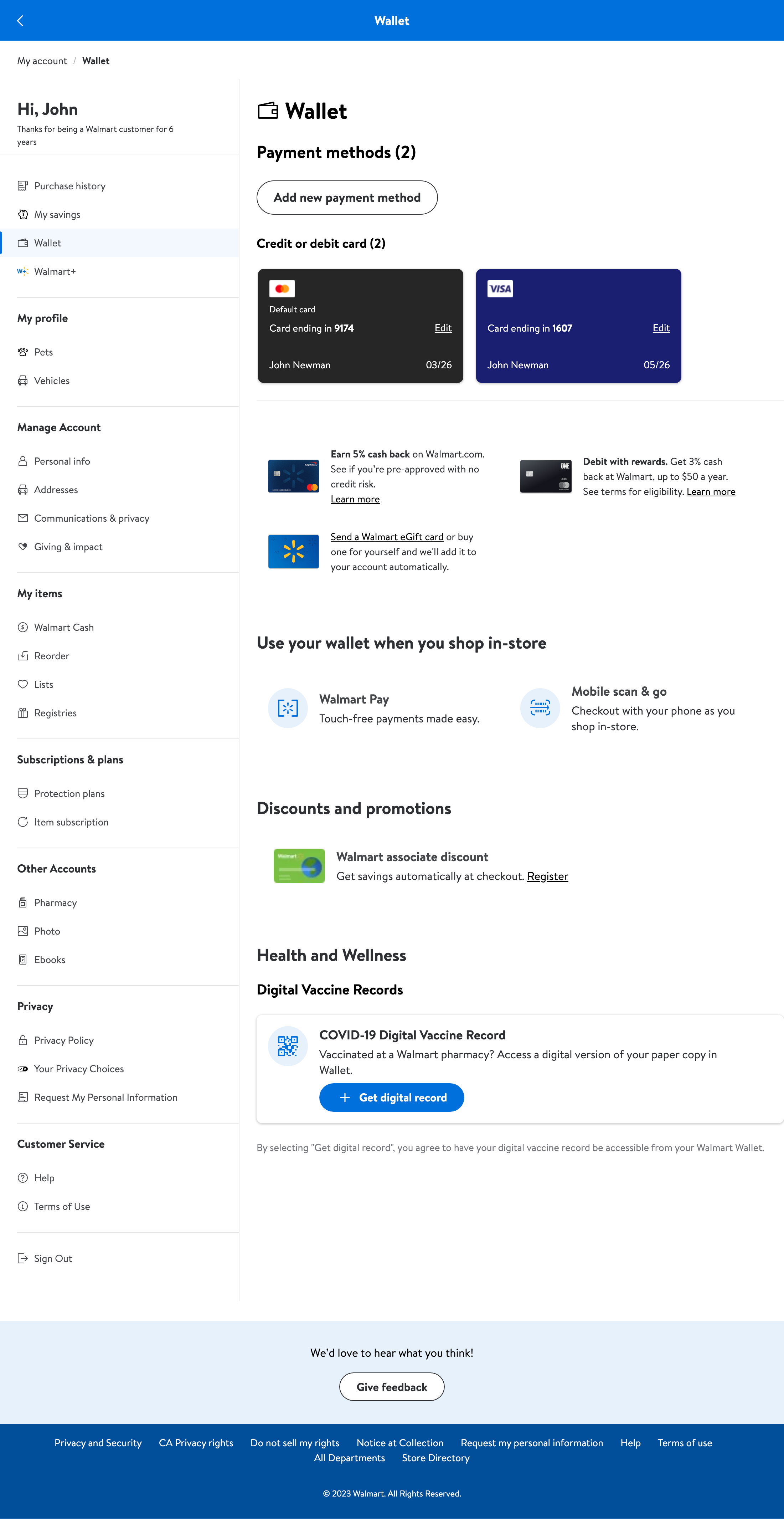 Desktop screenshot of Walmart