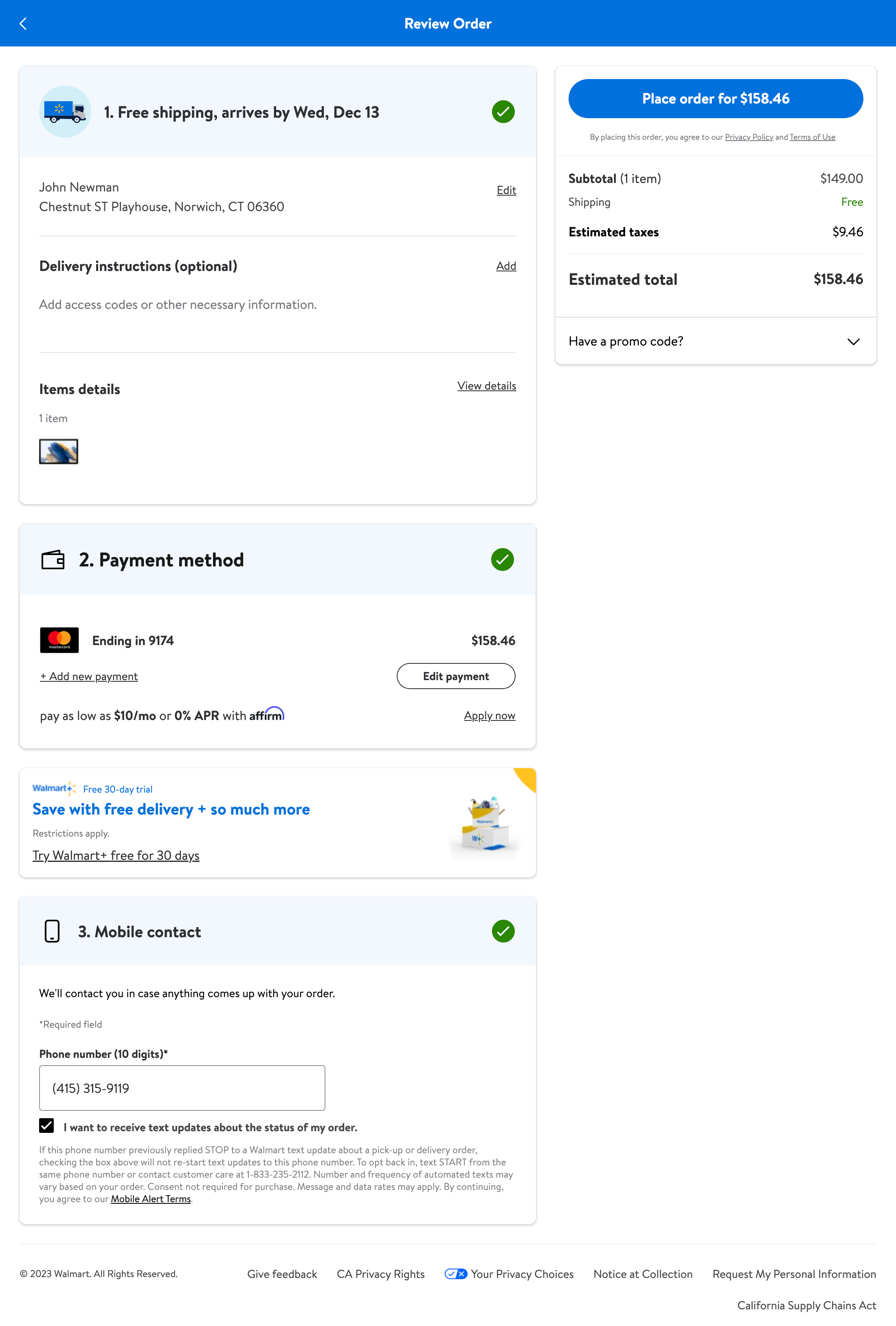 Desktop screenshot of Walmart