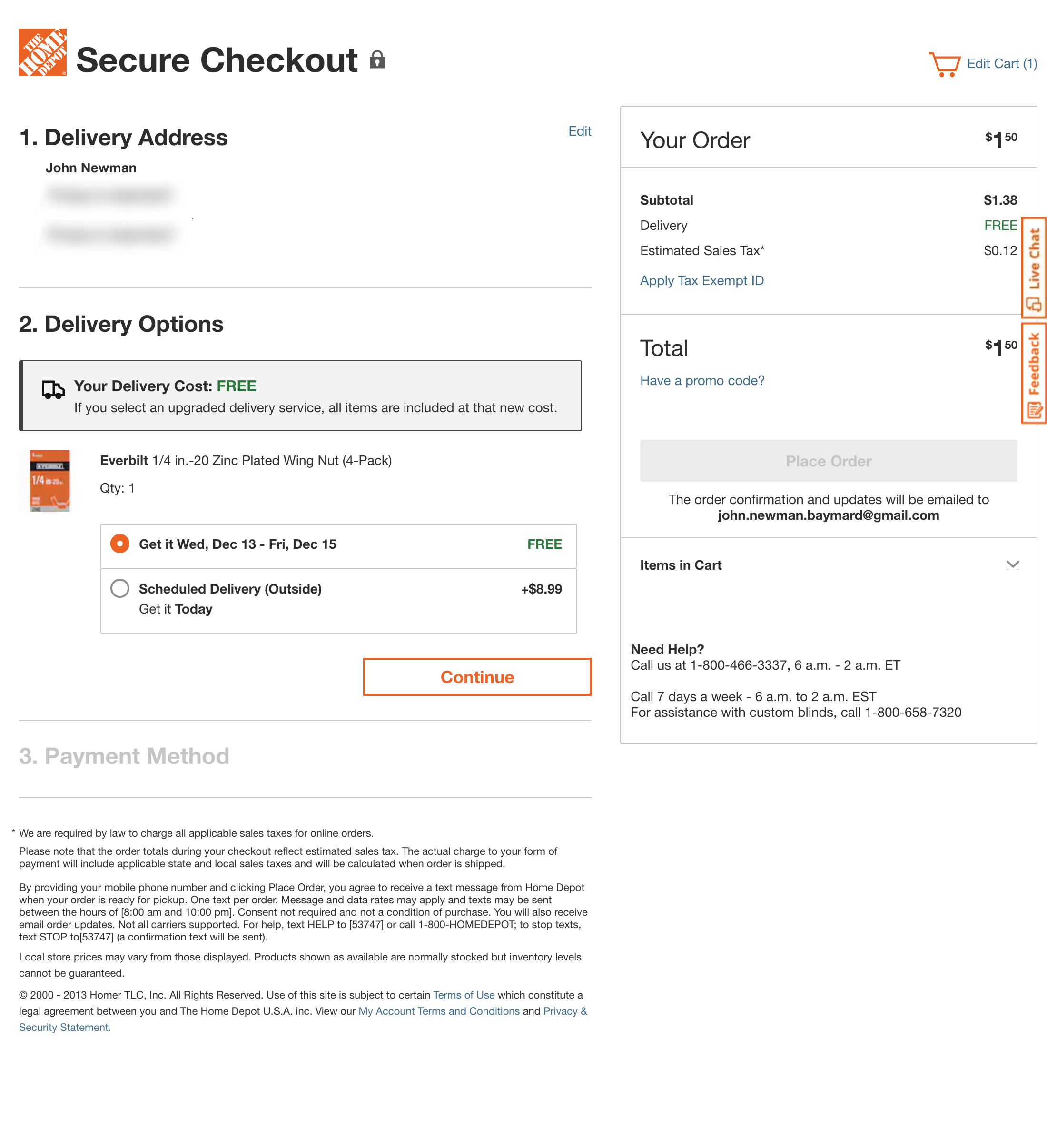 Desktop screenshot of Home Depot