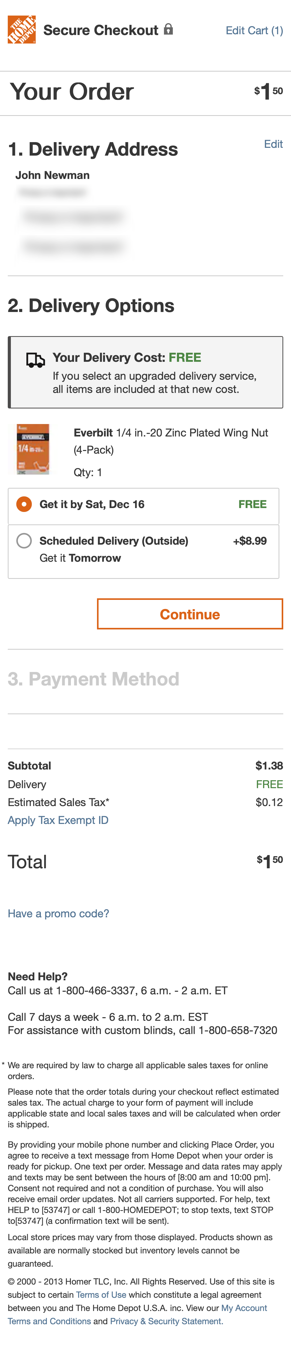 Mobile screenshot of Home Depot