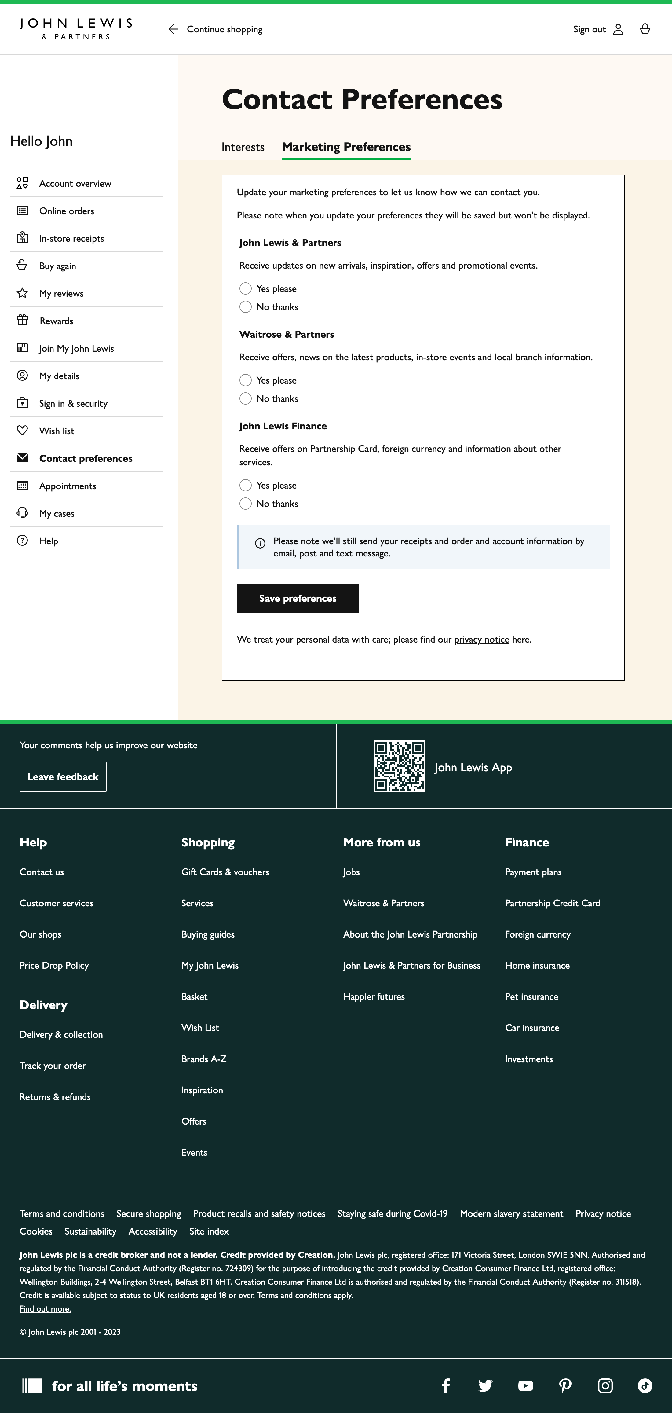 John Lewis’ Newsletter Management 71 of 340 Newsletter Management