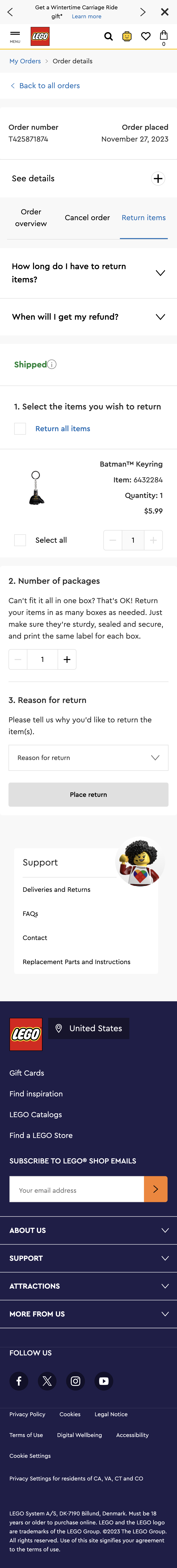 Mobile screenshot of LEGO