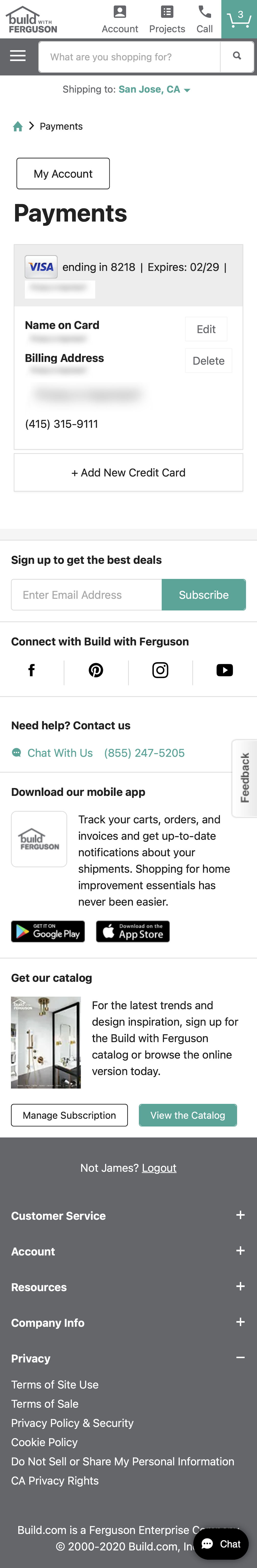 Mobile screenshot of Build.com