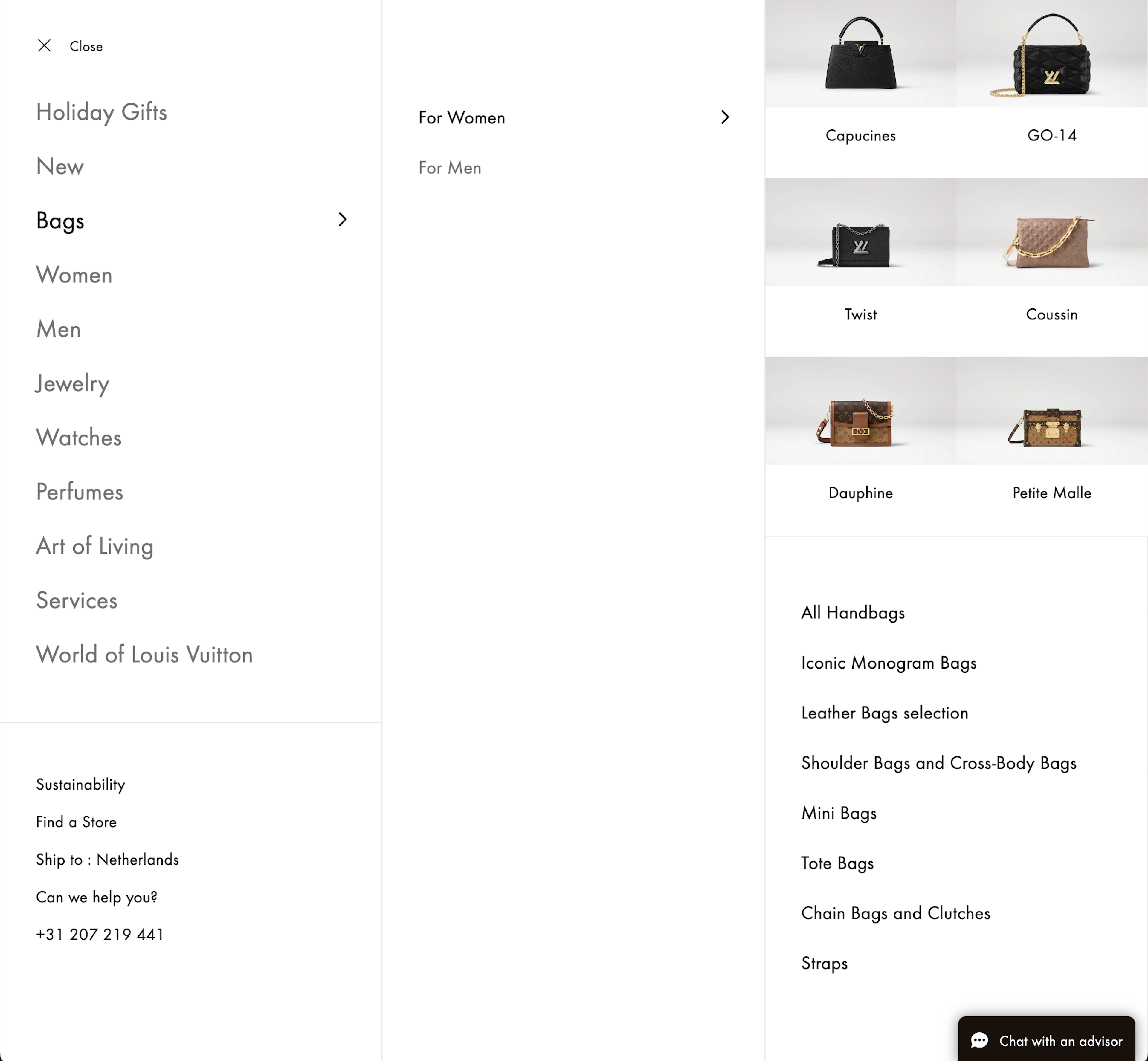 Desktop screenshot of Louis Vuitton