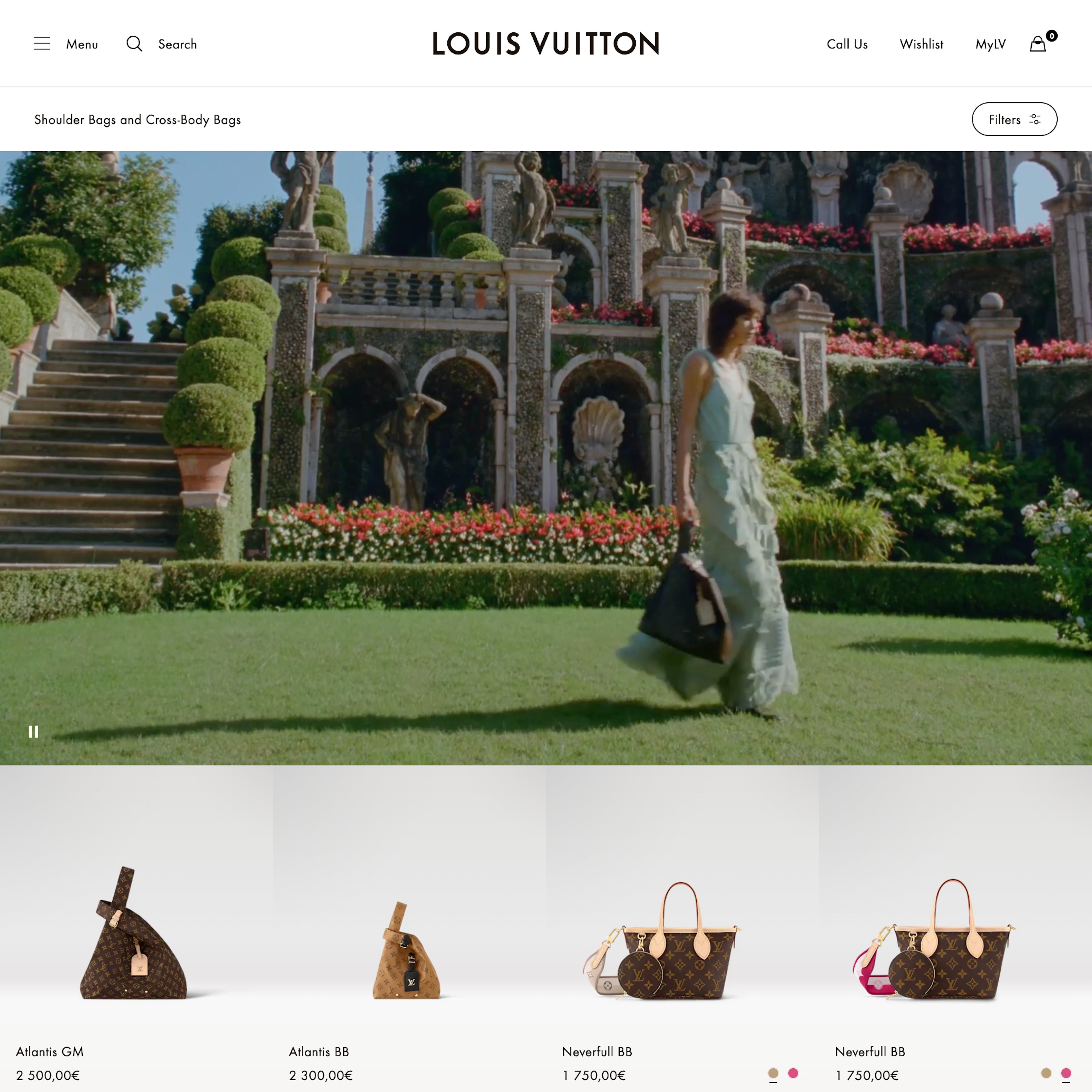 Desktop screenshot of Louis Vuitton