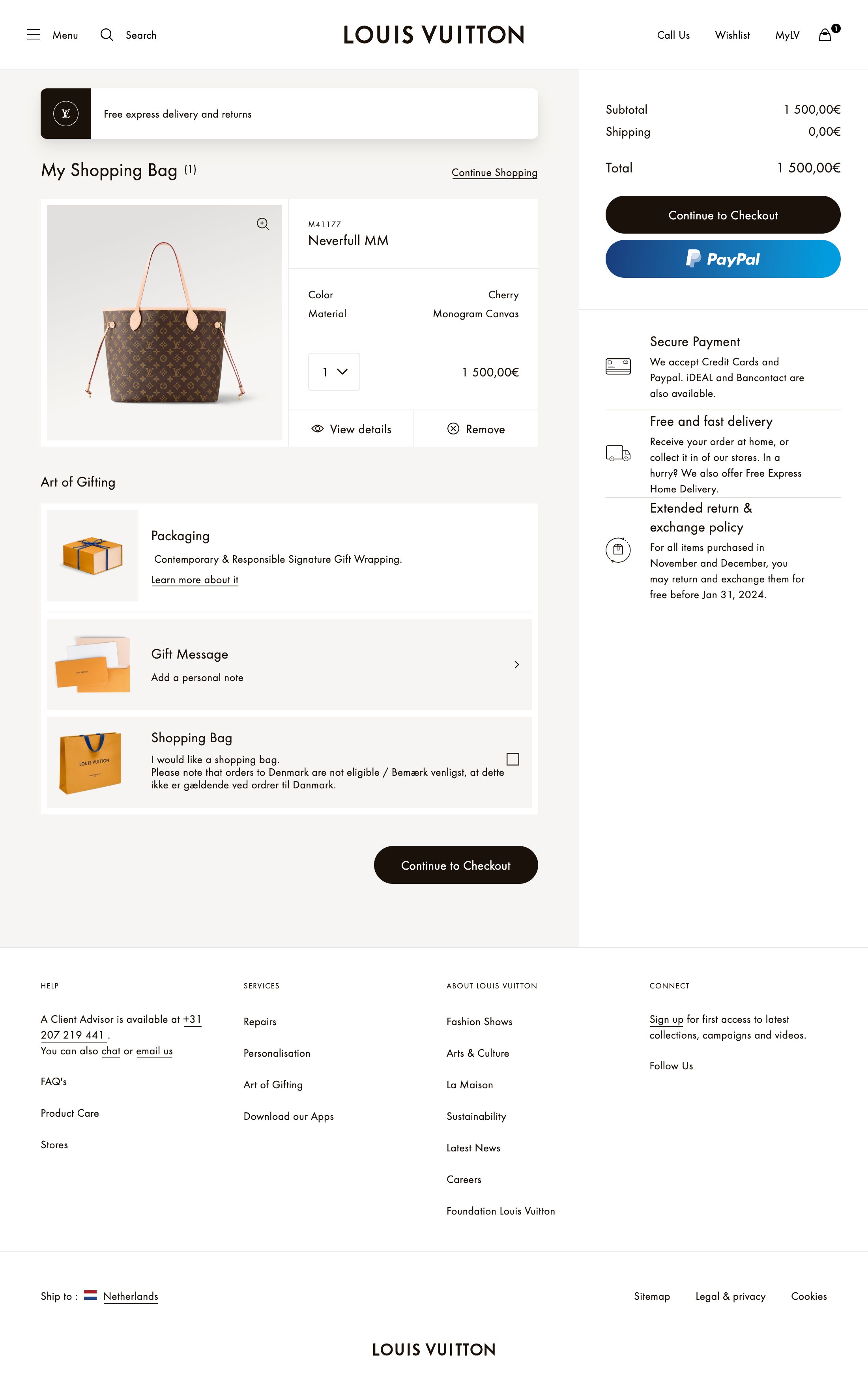 Desktop screenshot of Louis Vuitton